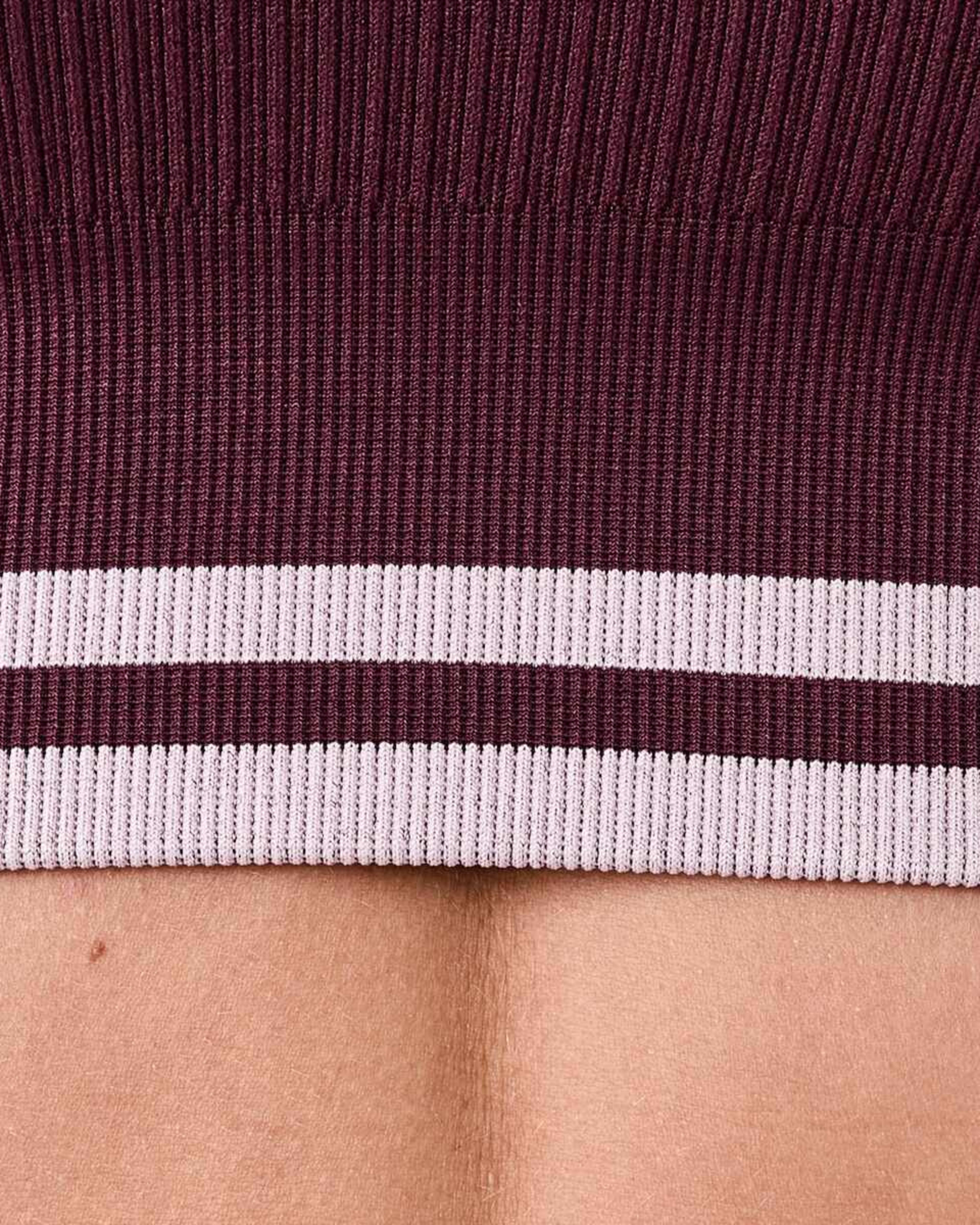 6 Sports Medium Support Seamfree Crop Top WINDSOR WINE, 6 of 6