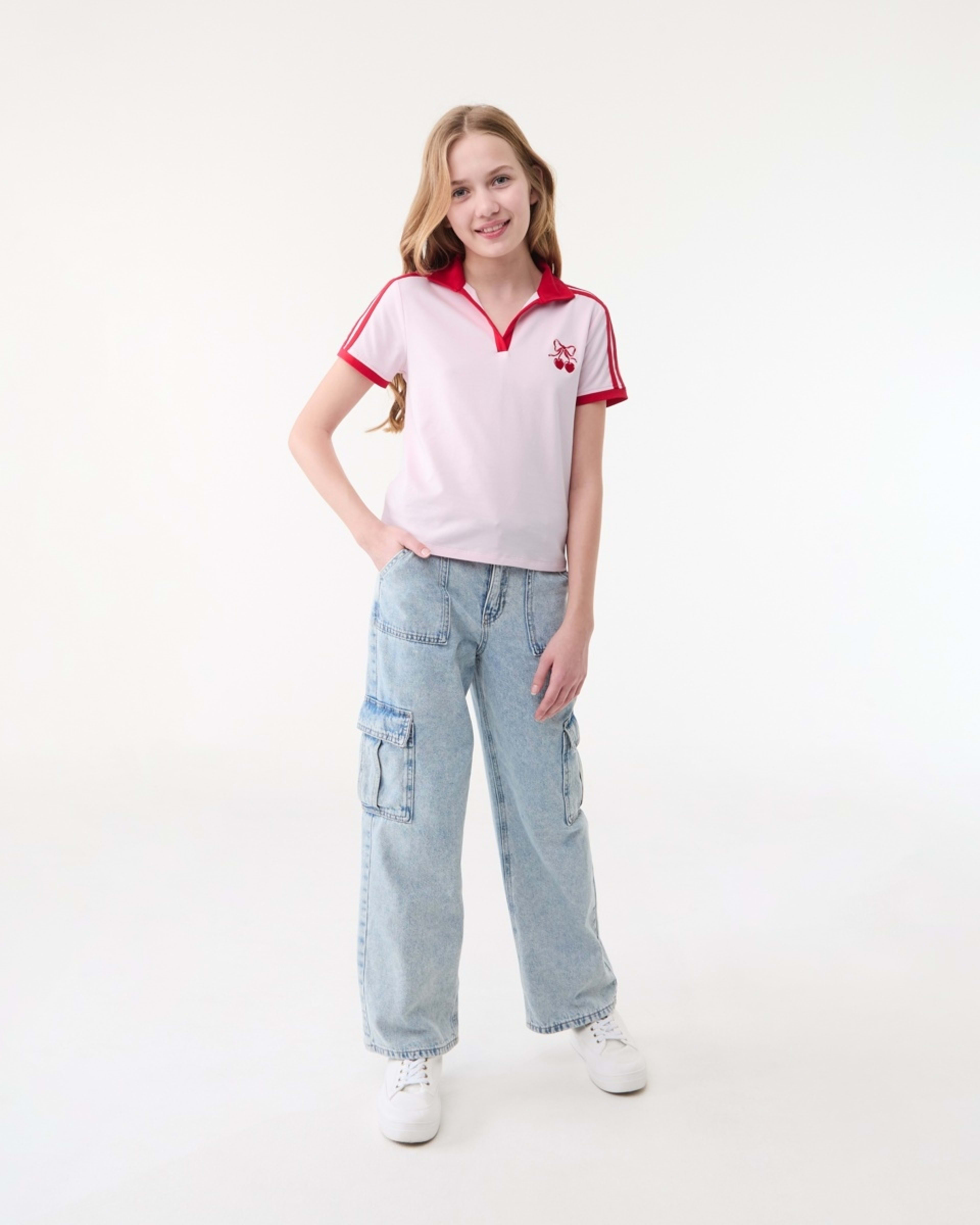 5 Polo T-shirt RED CHERRY HEART, 5 of 6