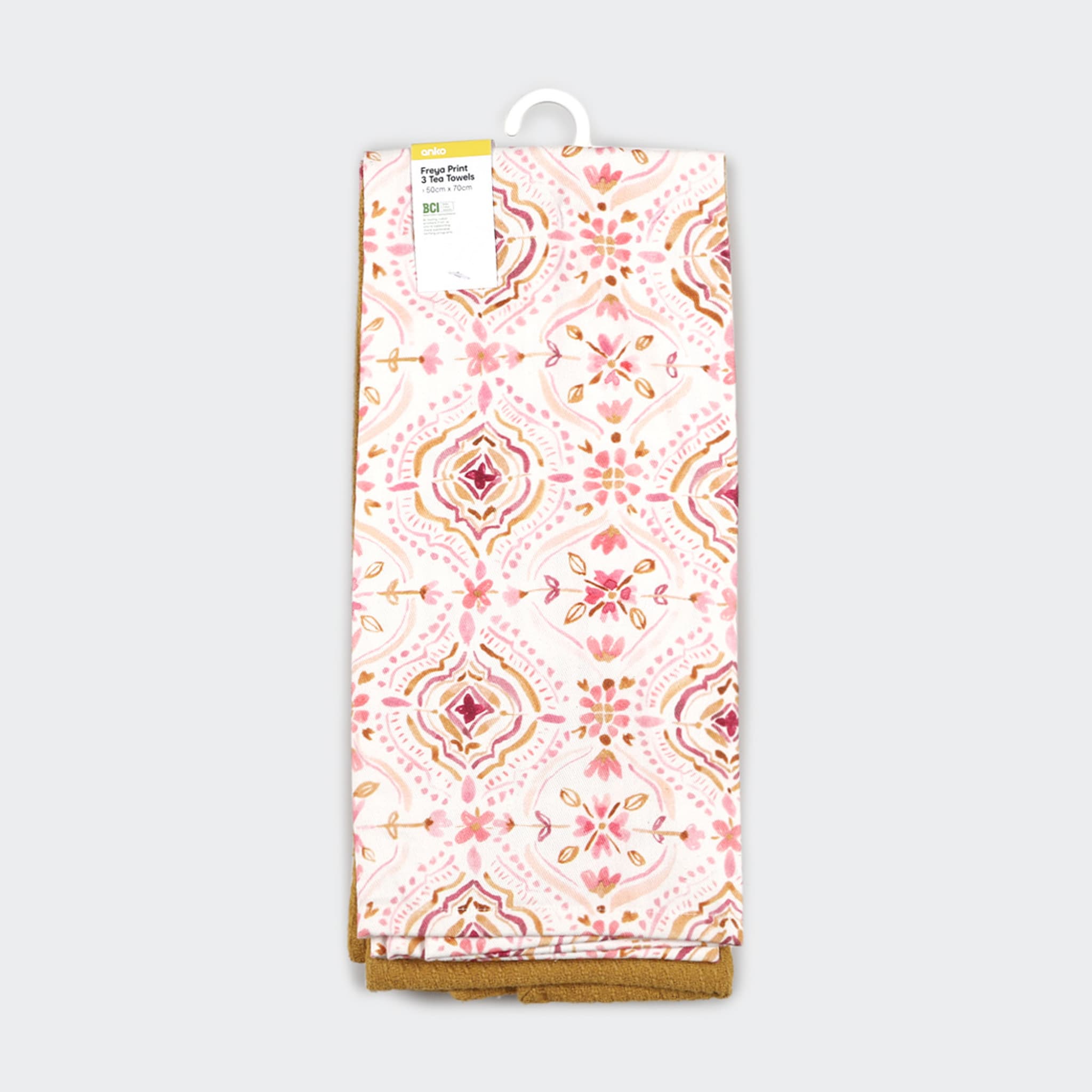 3 Pack Freya Print Tea Towels Kmart