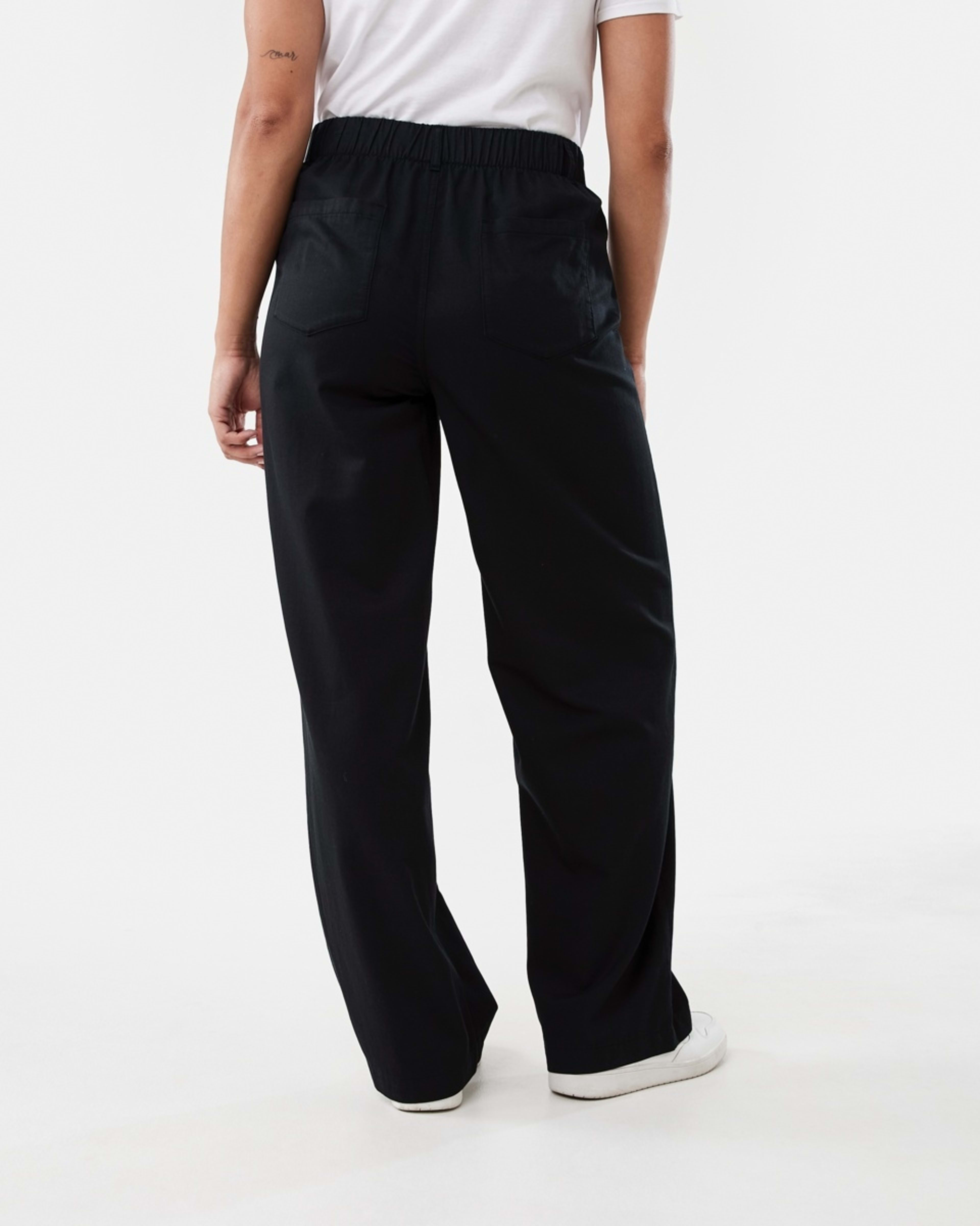 3 Tie Waist Pants Black, 3 of 5