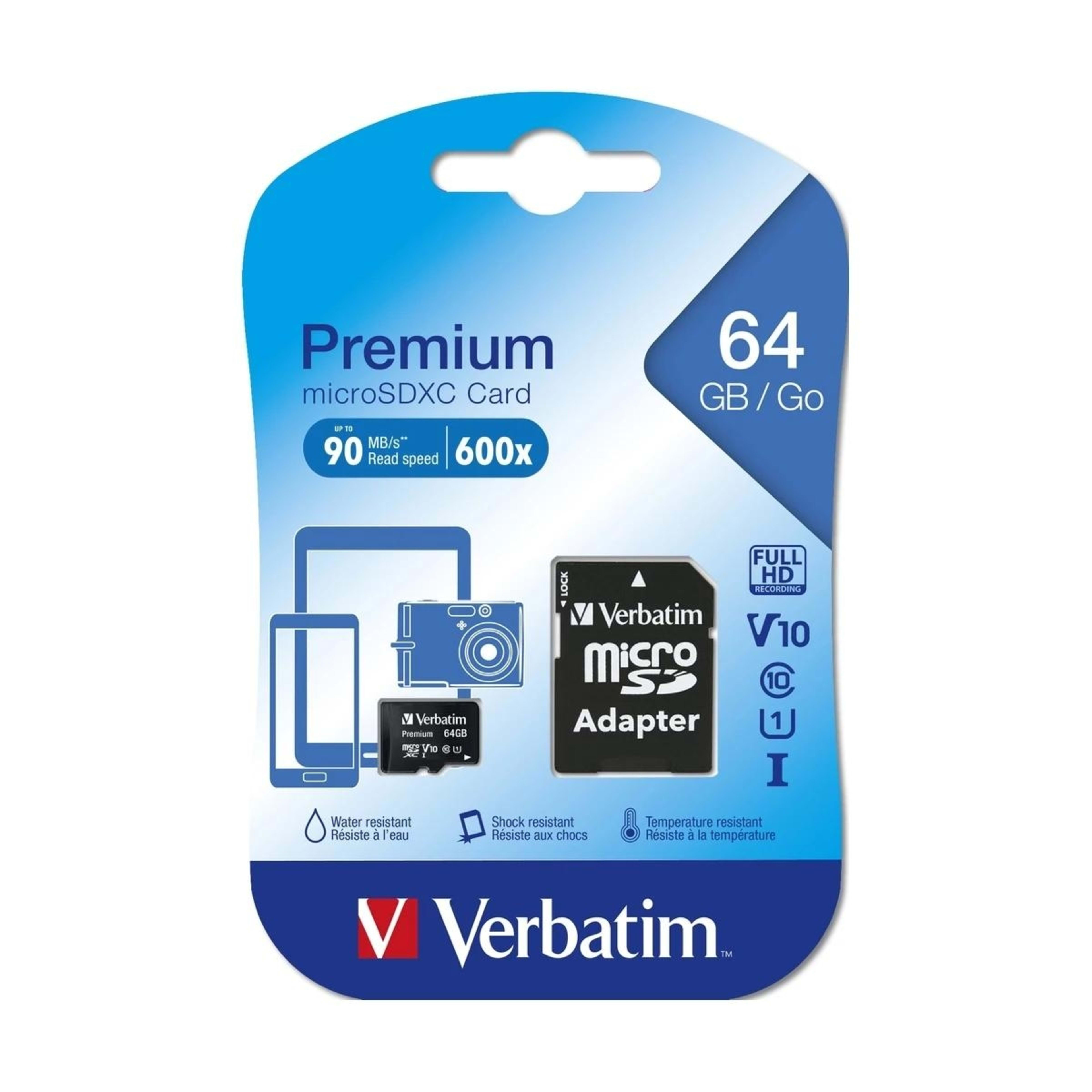 1 Verbatim Premium microSDXC Card - 64GB
