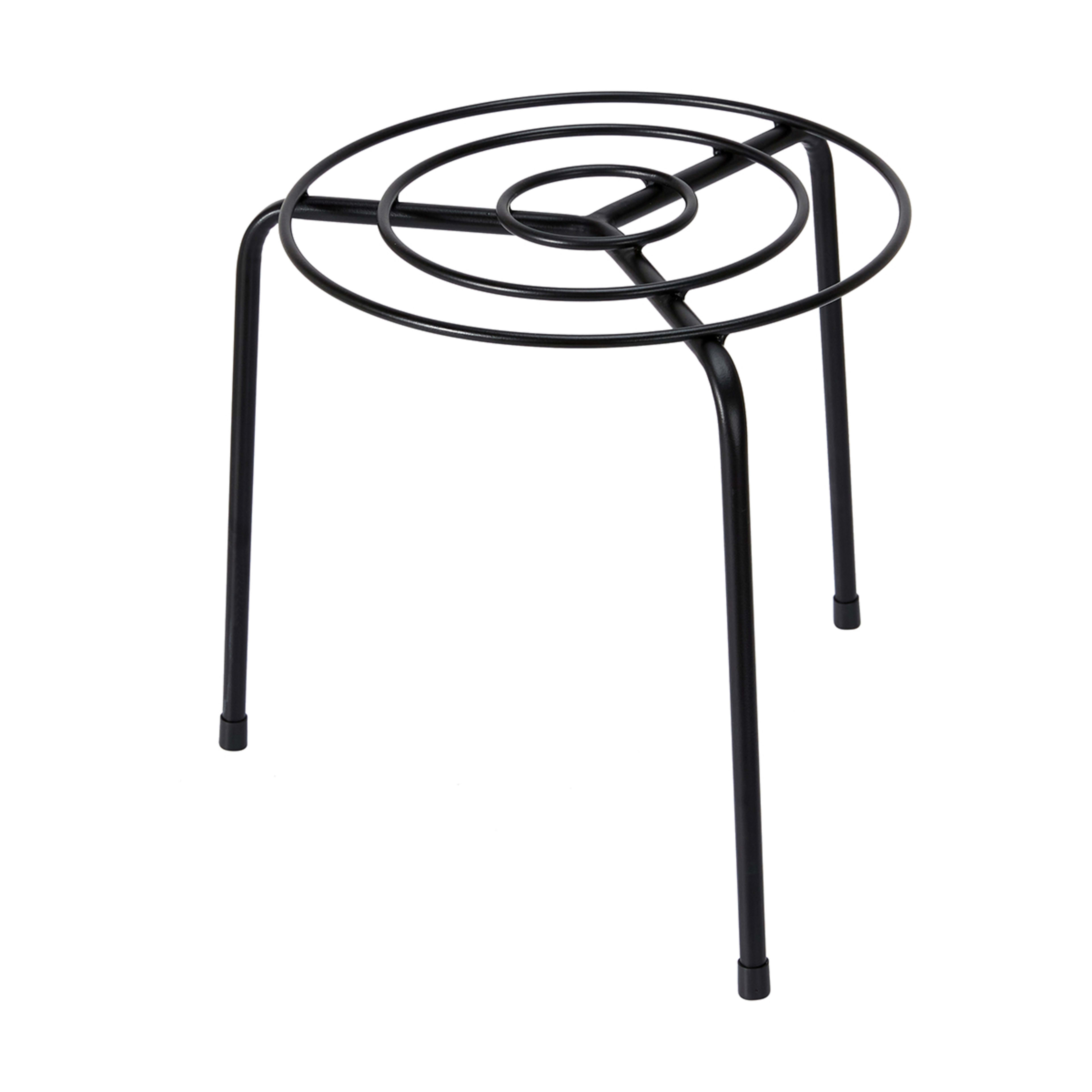 Circular Pot Stand Black Kmart