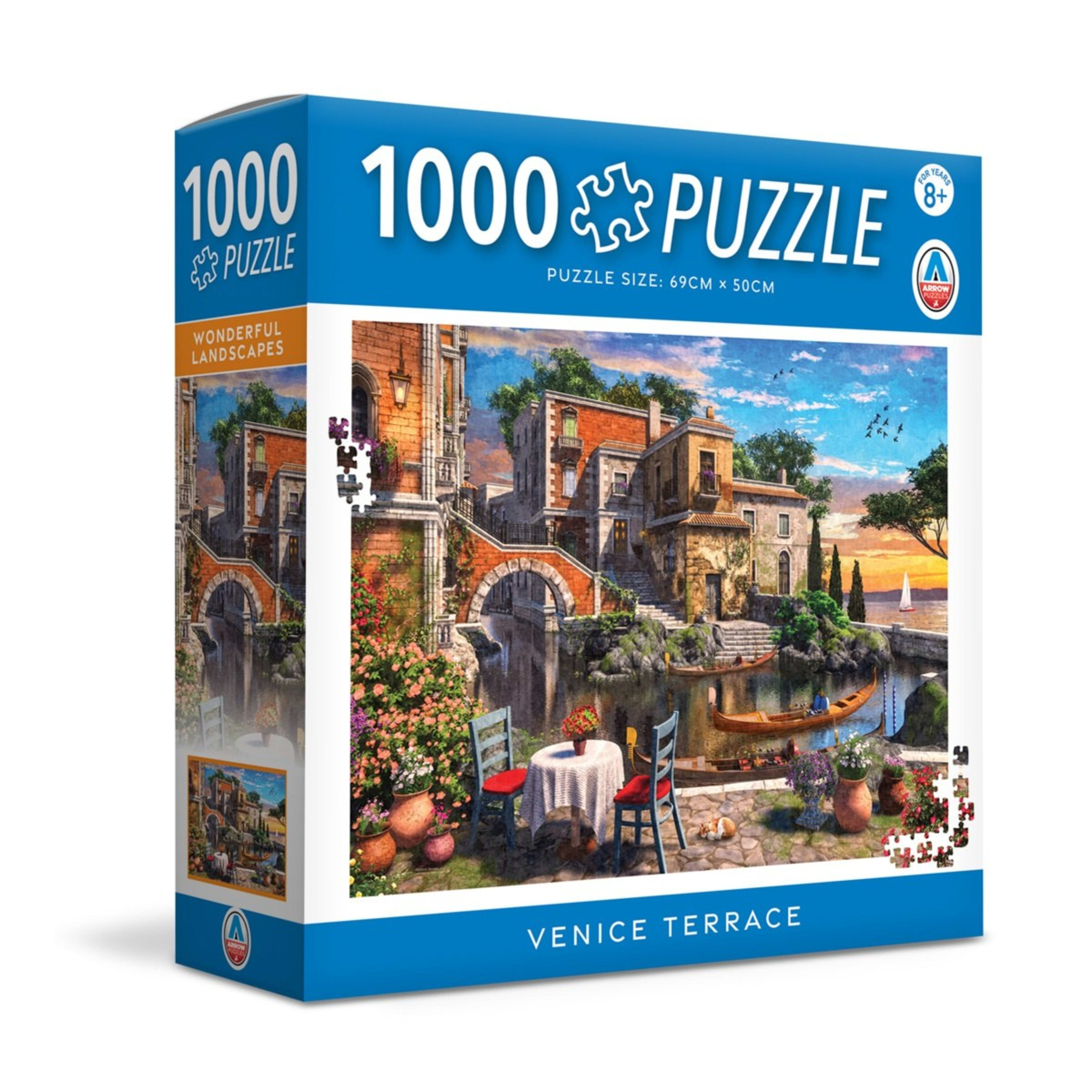 1 1000 Piece Arrow Wonderful Landscapes Puzzle - Assorted