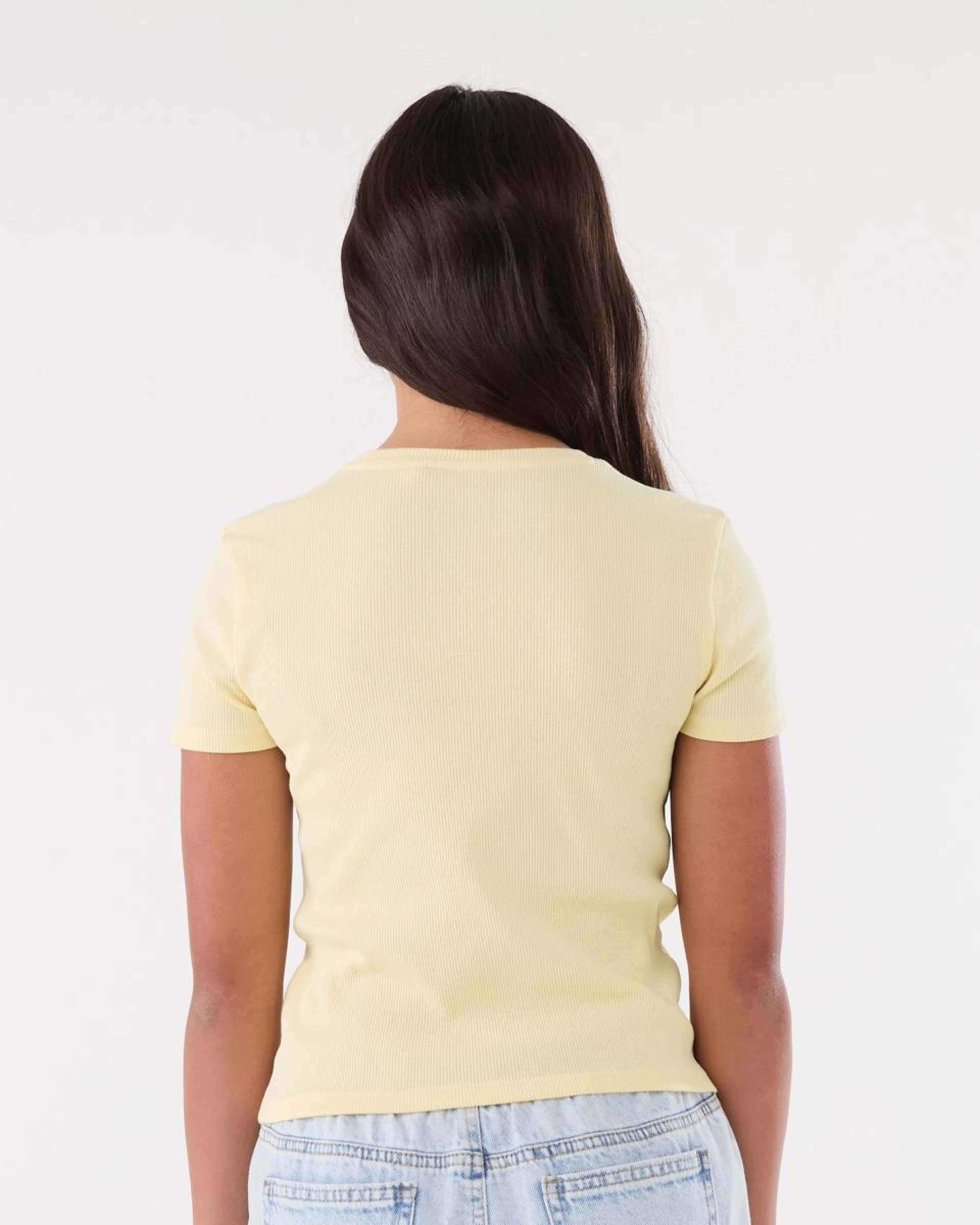 2 Short Sleeve Rib Top PARADISE SUN BUTTER CREAM, 2 of 6