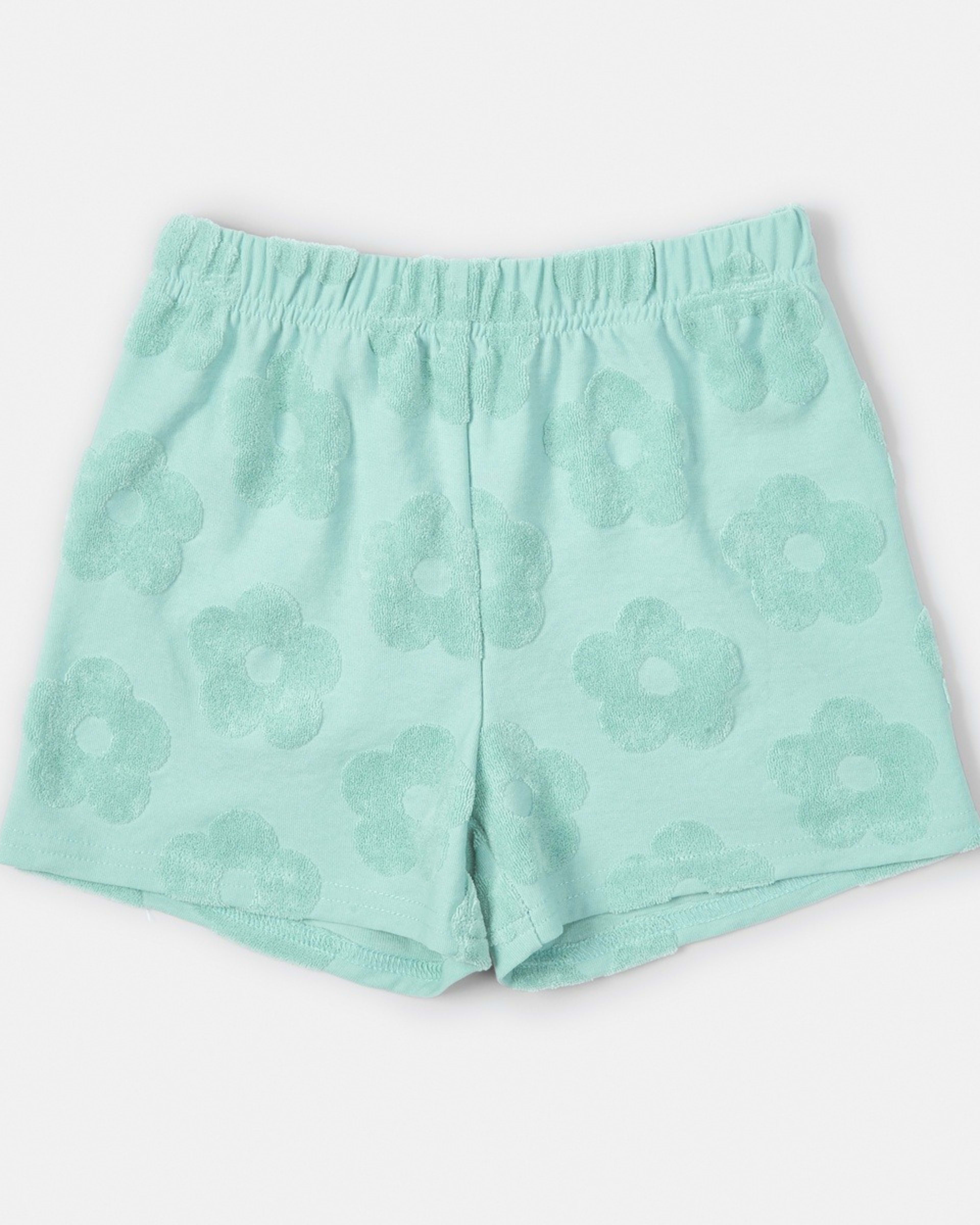 7 Texture Shorts Daisy Terry Pastel Turquoise, 7 of 8