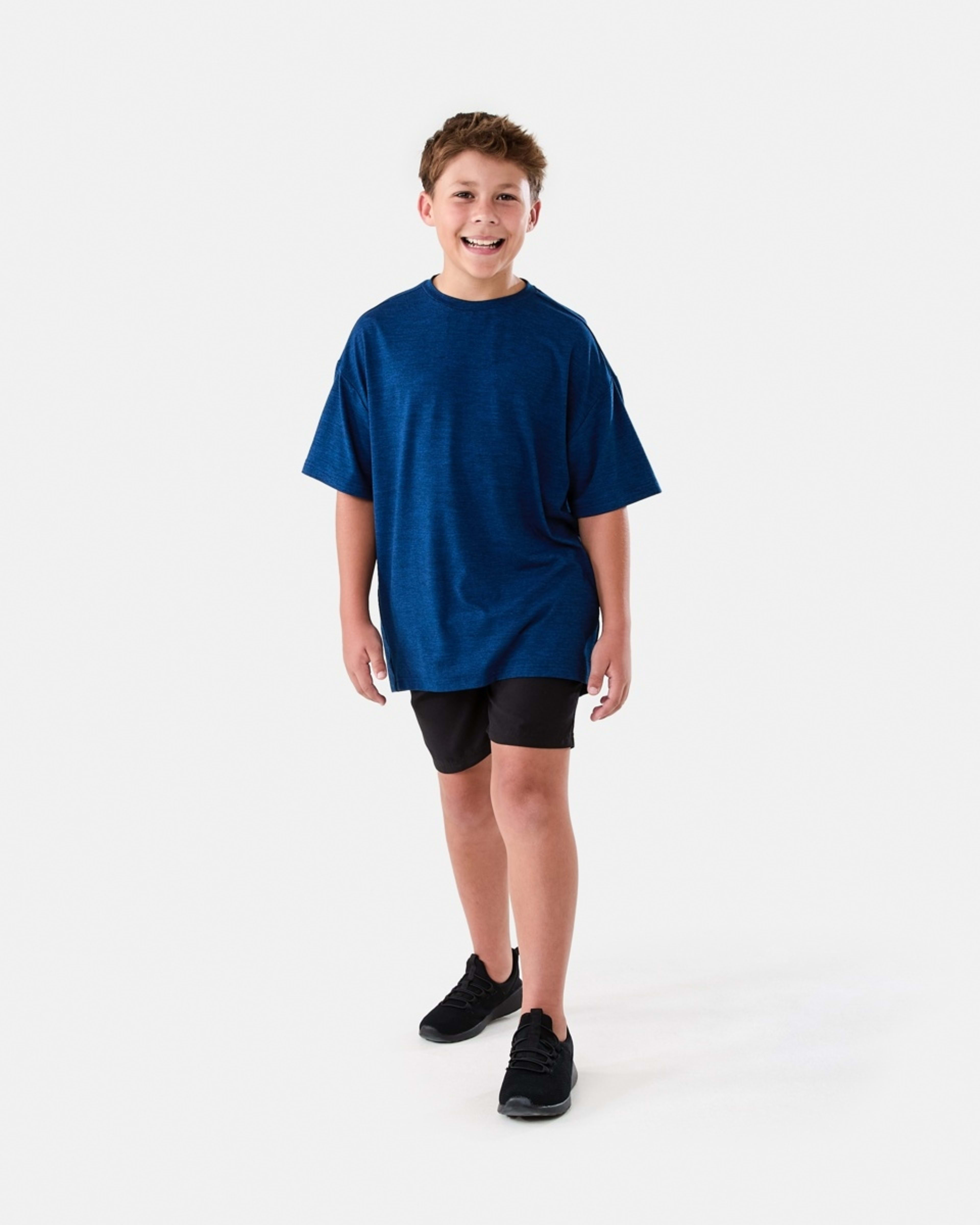 5 Active Kids T-shirt TEXTURED SPORT BLUE, 5 of 6
