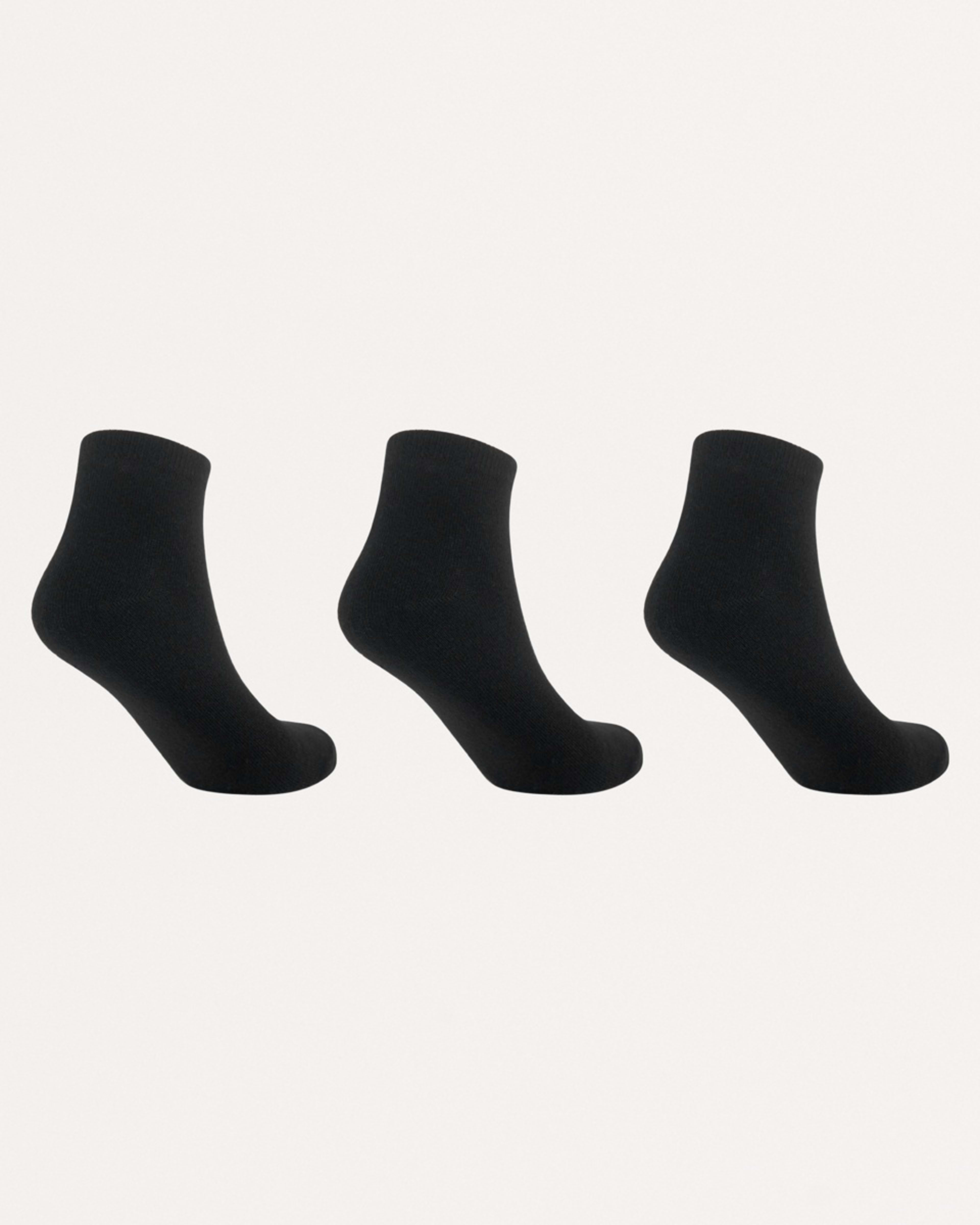 2 3 Pack Anklet Socks Black, 2 of 3