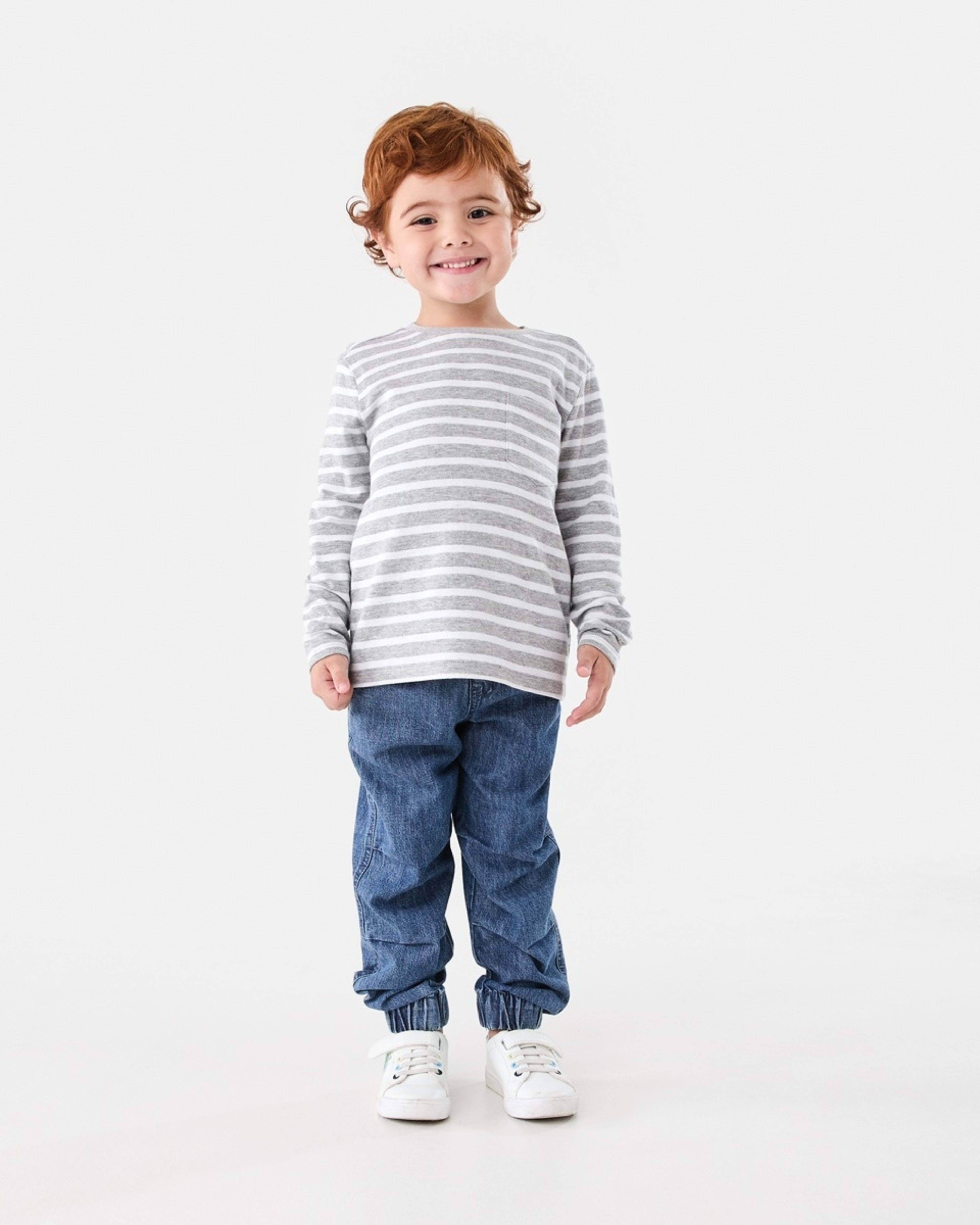 5 Double Cloth Stripe T-shirt Mrl Stripe, 5 of 6