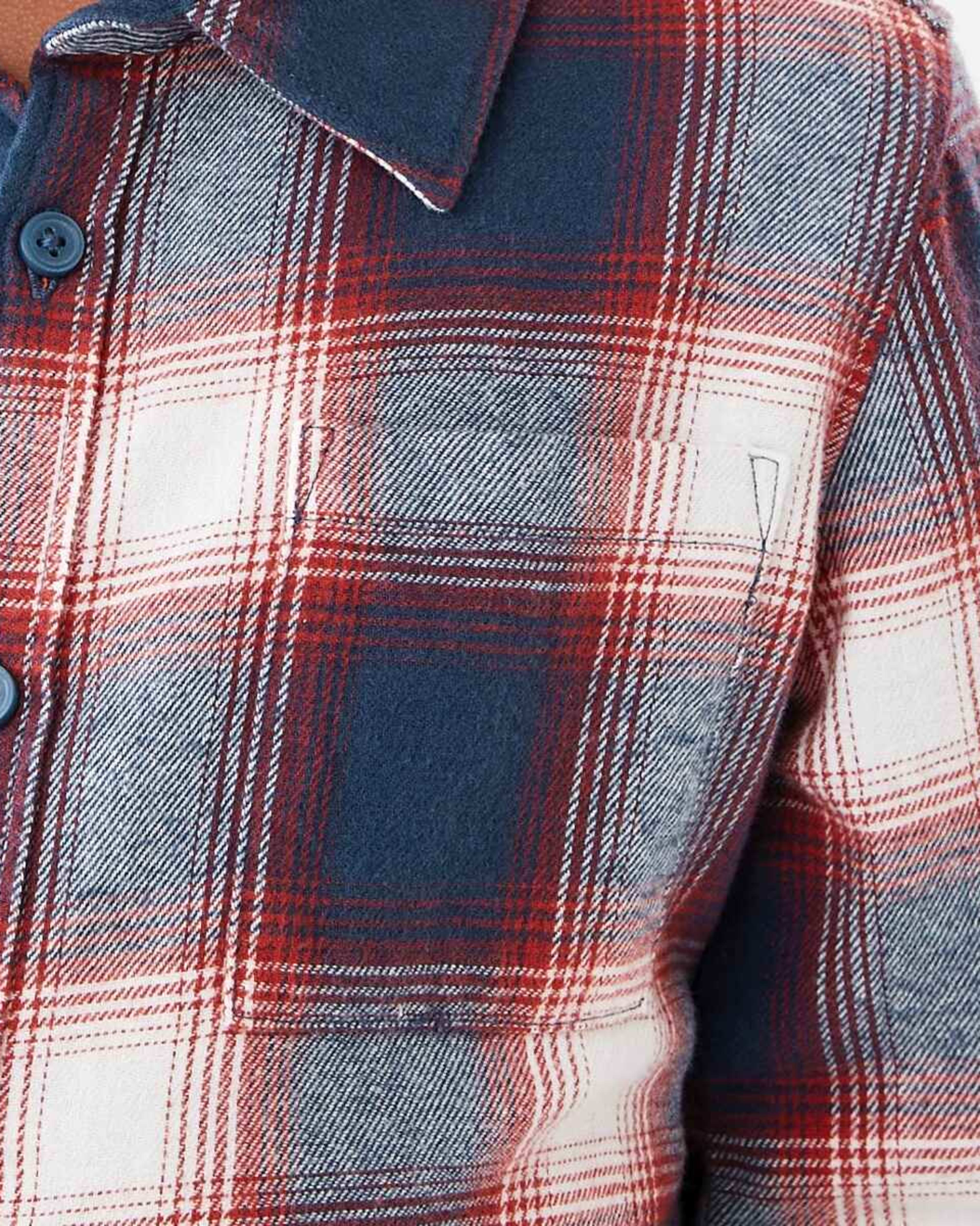4 Yarn Dyed Flannel Shirt Blu Check, 4 of 9