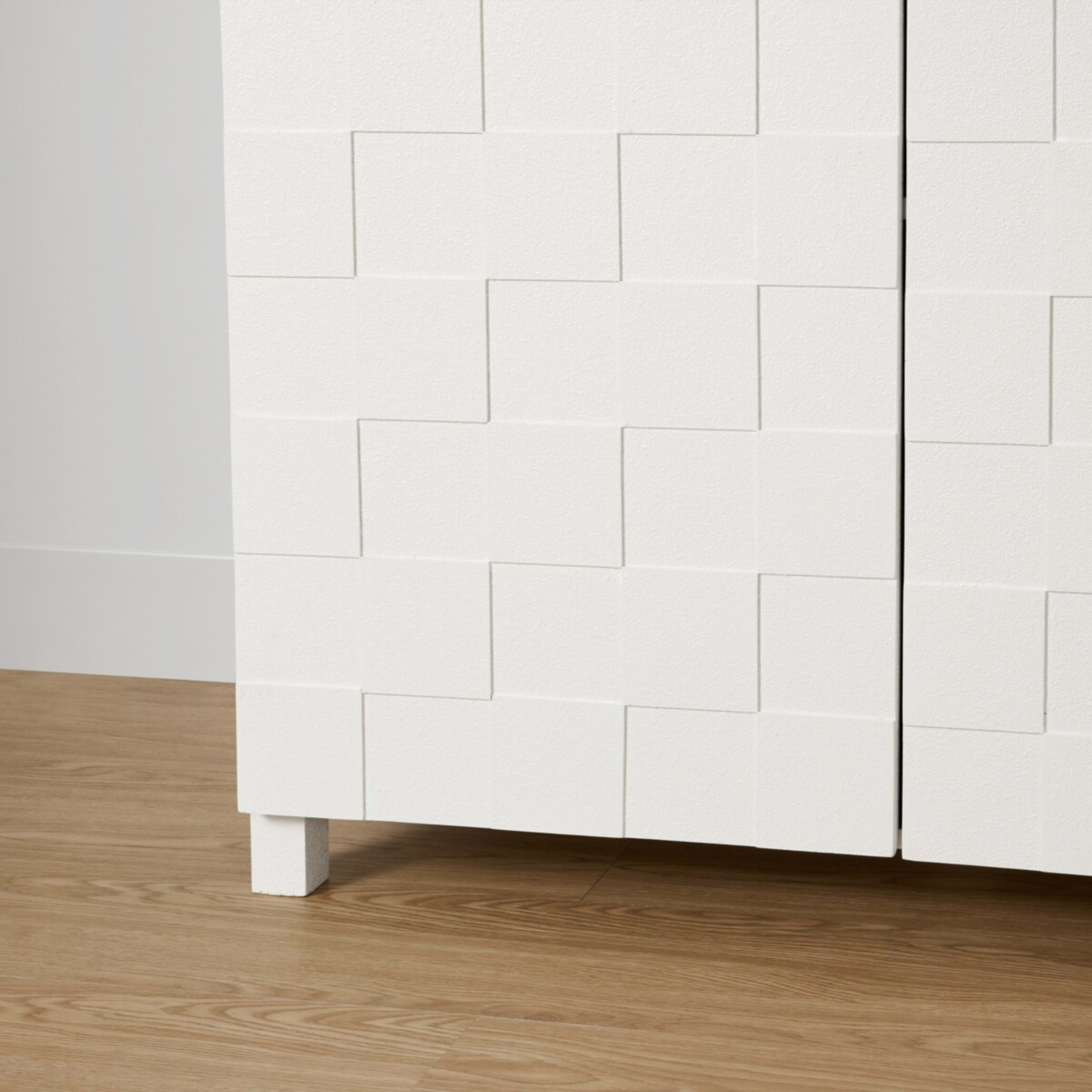 7 Chase Check 2 Doors Cabinet - White, 7 of 10