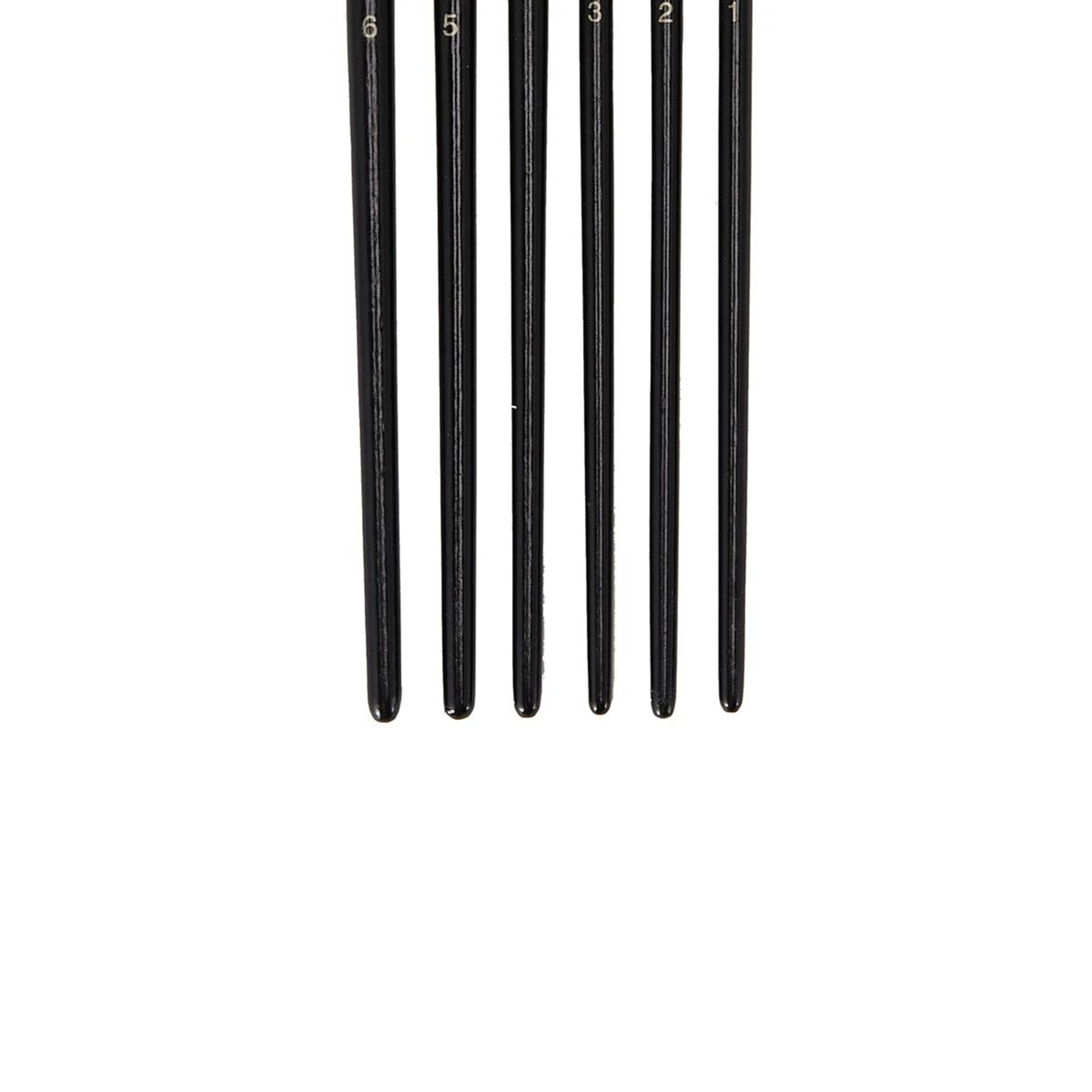 5 6 Pack Round Taklon Brush Set, 5 of 5
