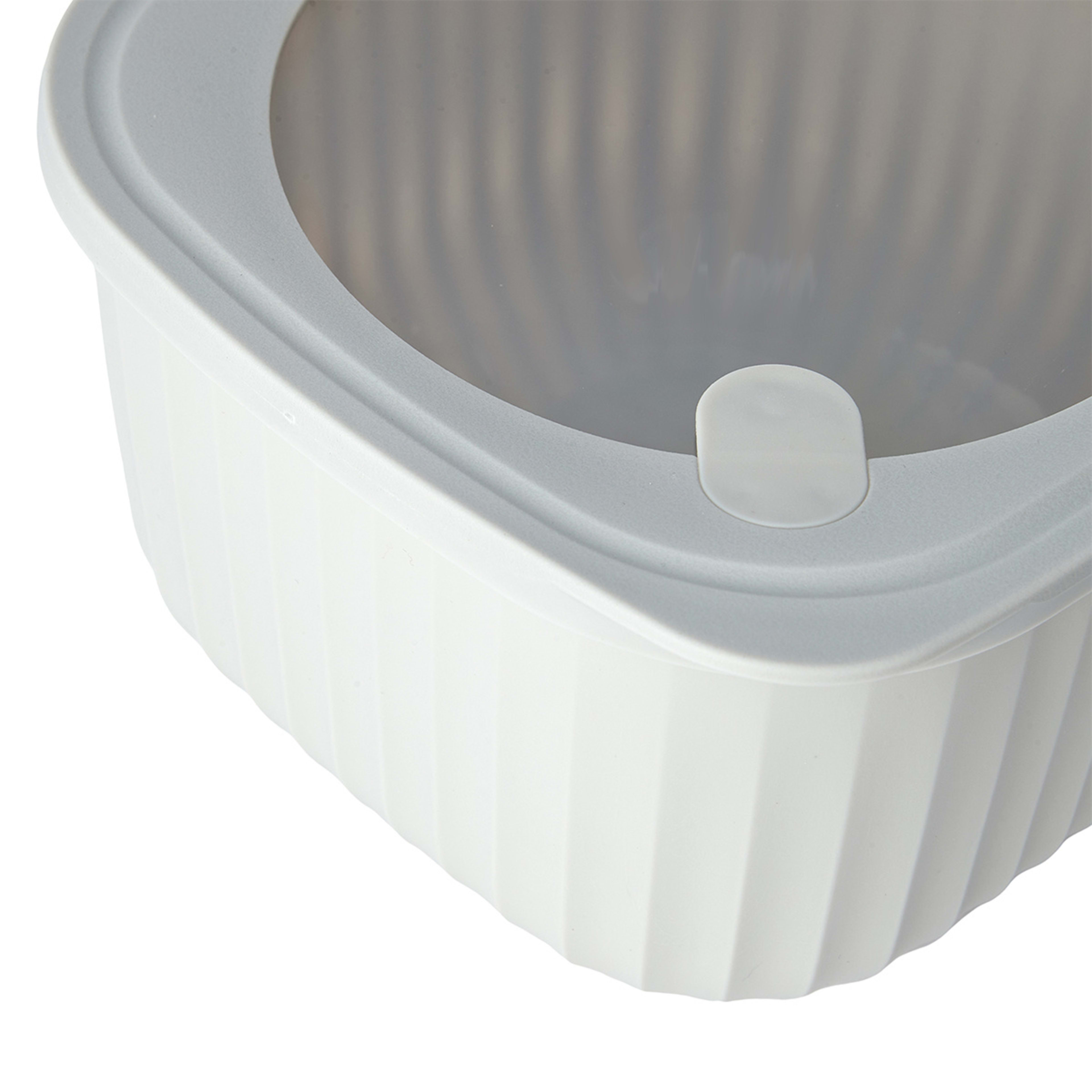 6 4 Piece Square Nested Food Storage Set - Grey, 6 of 10