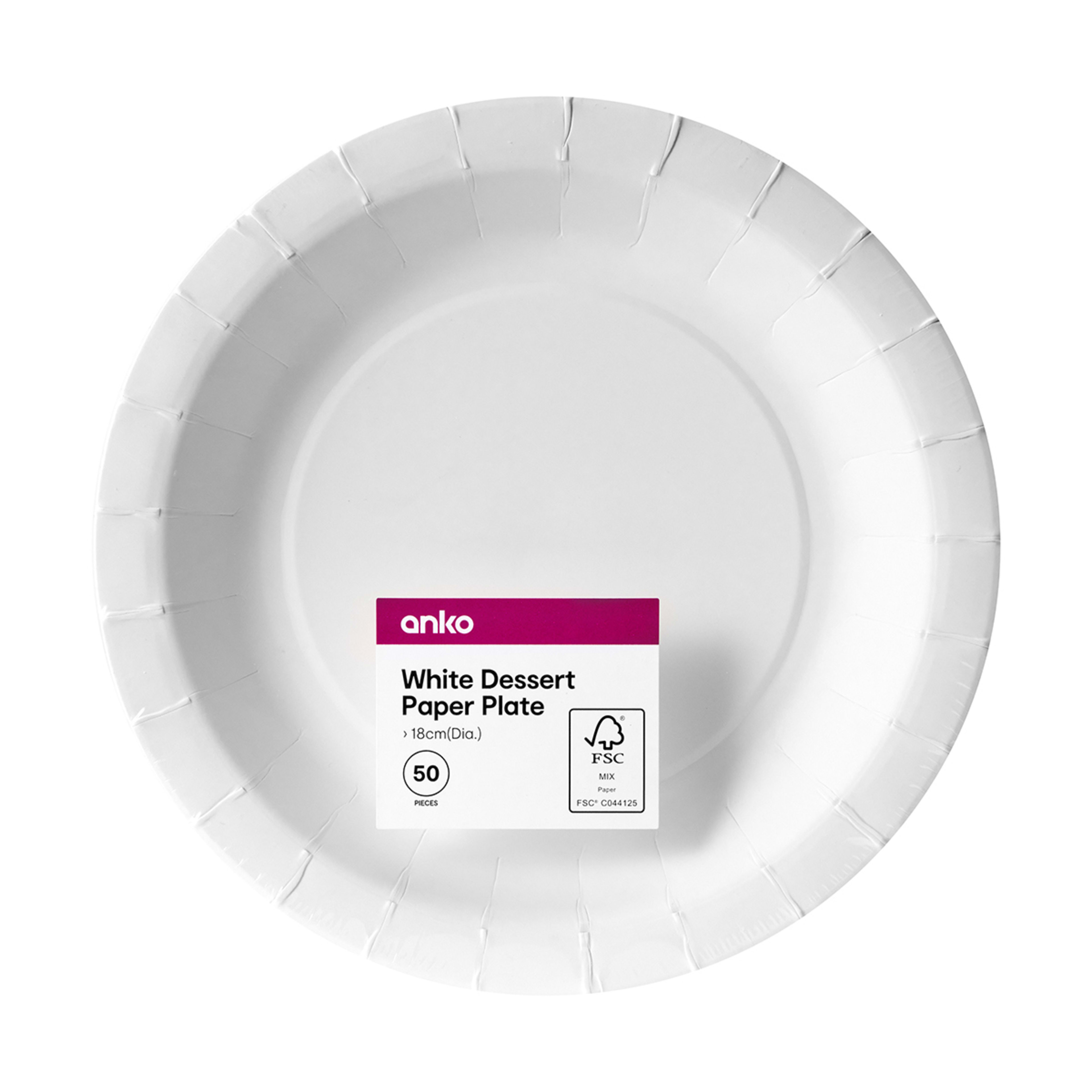 7 50 Piece White Dessert Paper Plates, 7 of 7