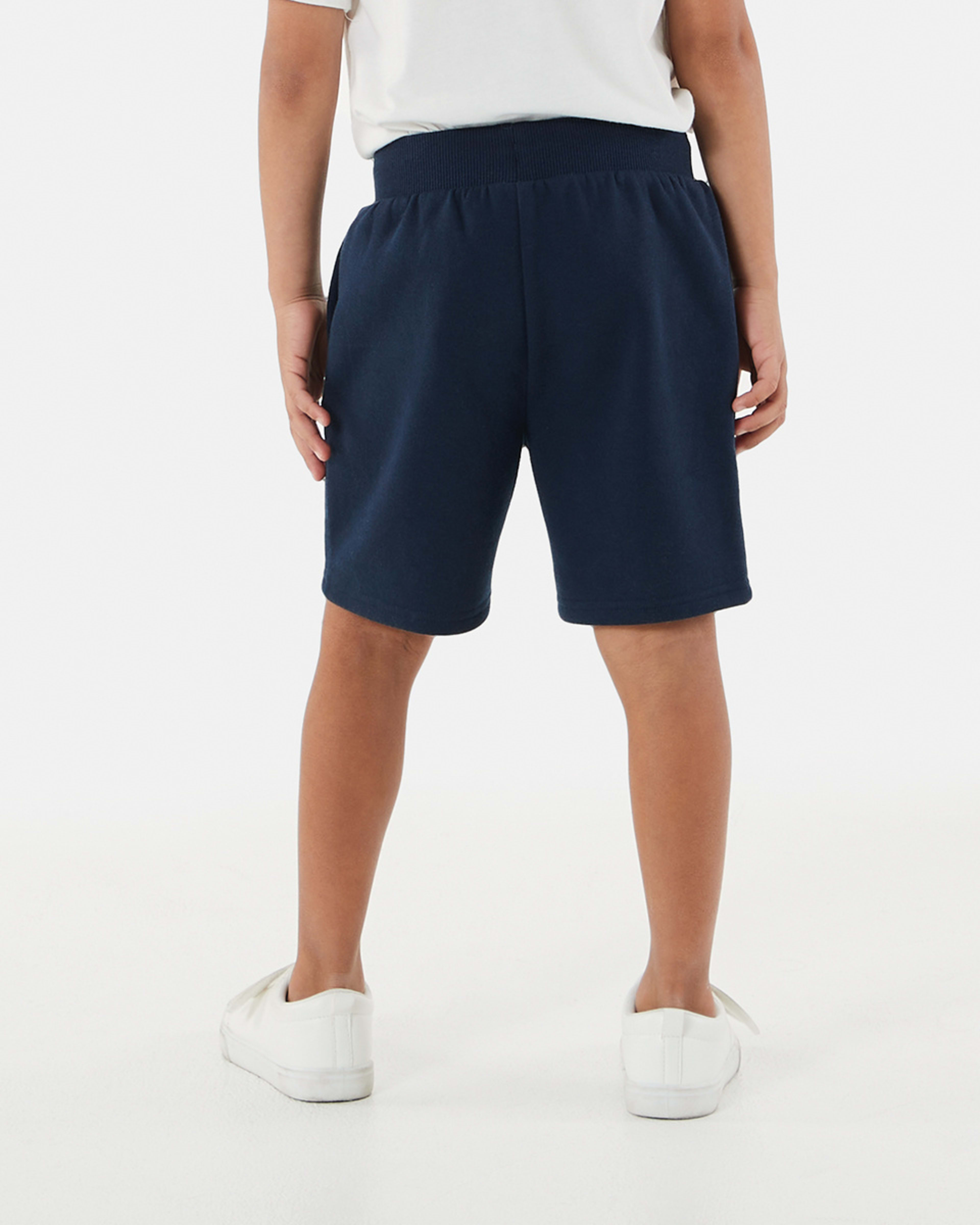 2 Fleece Knit Shorts Harb Navy, 2 of 8