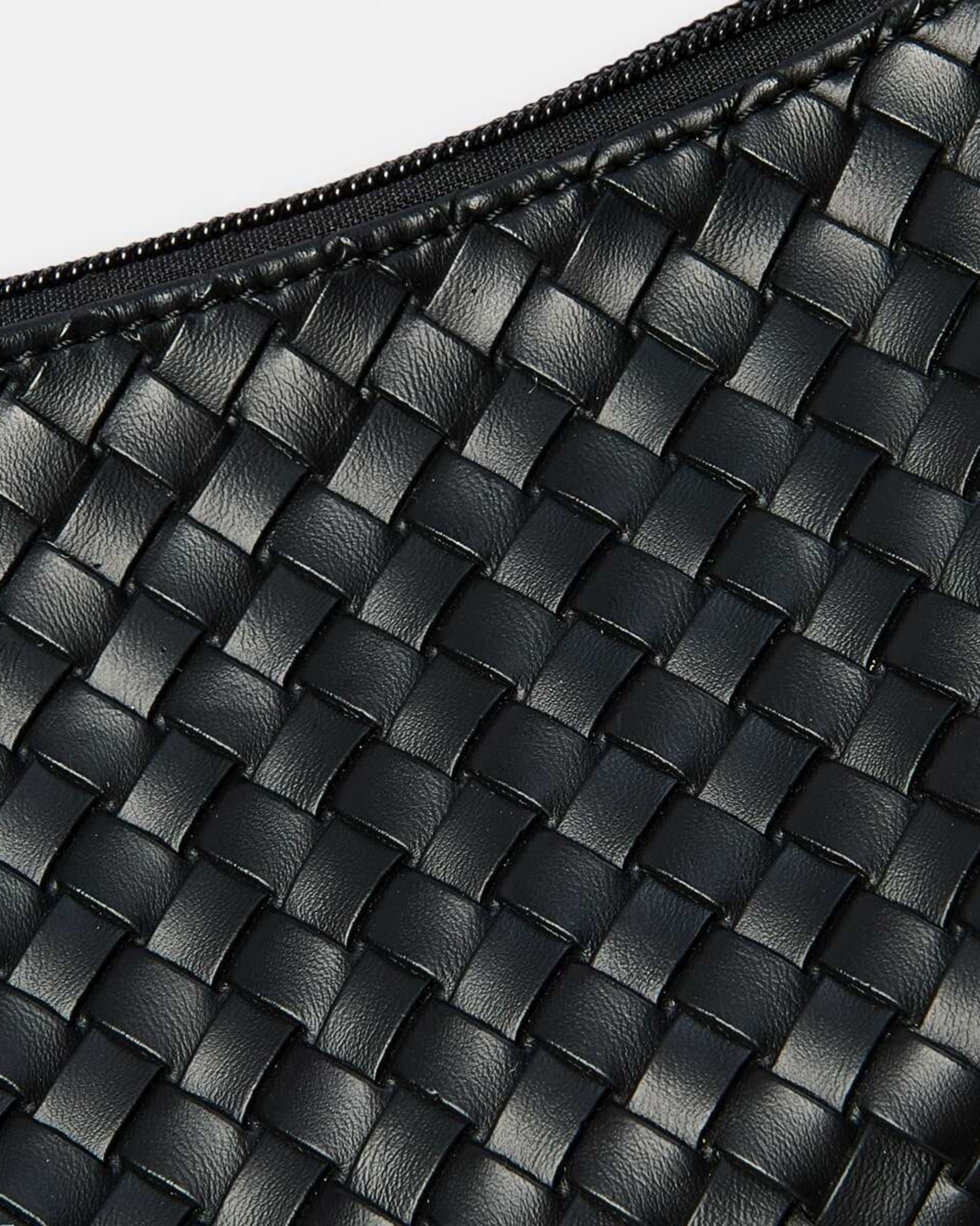 5 Weave Shoulder Bag BLACK, 5 of 11