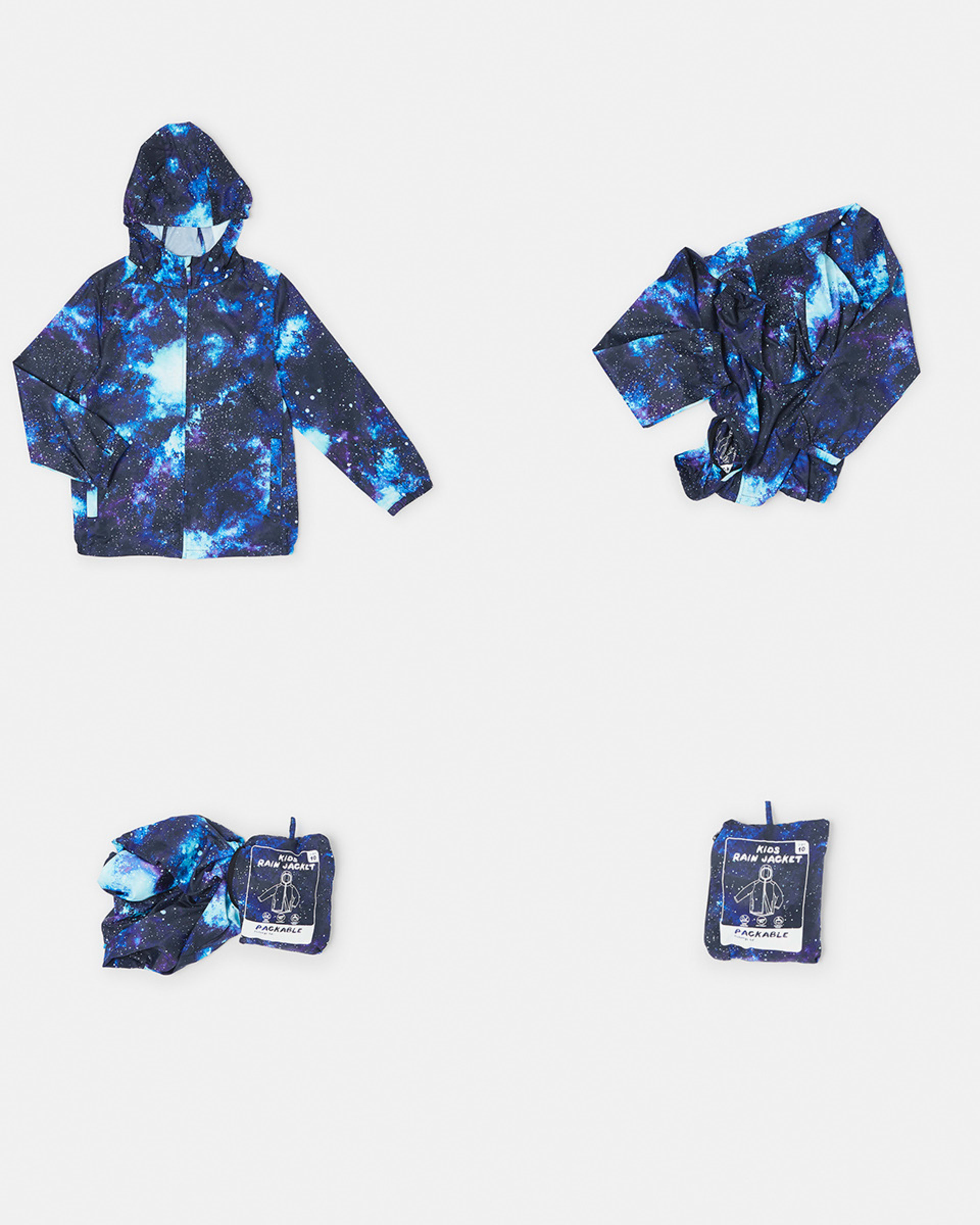 Active Kids Packable Rain Jacket Kmart