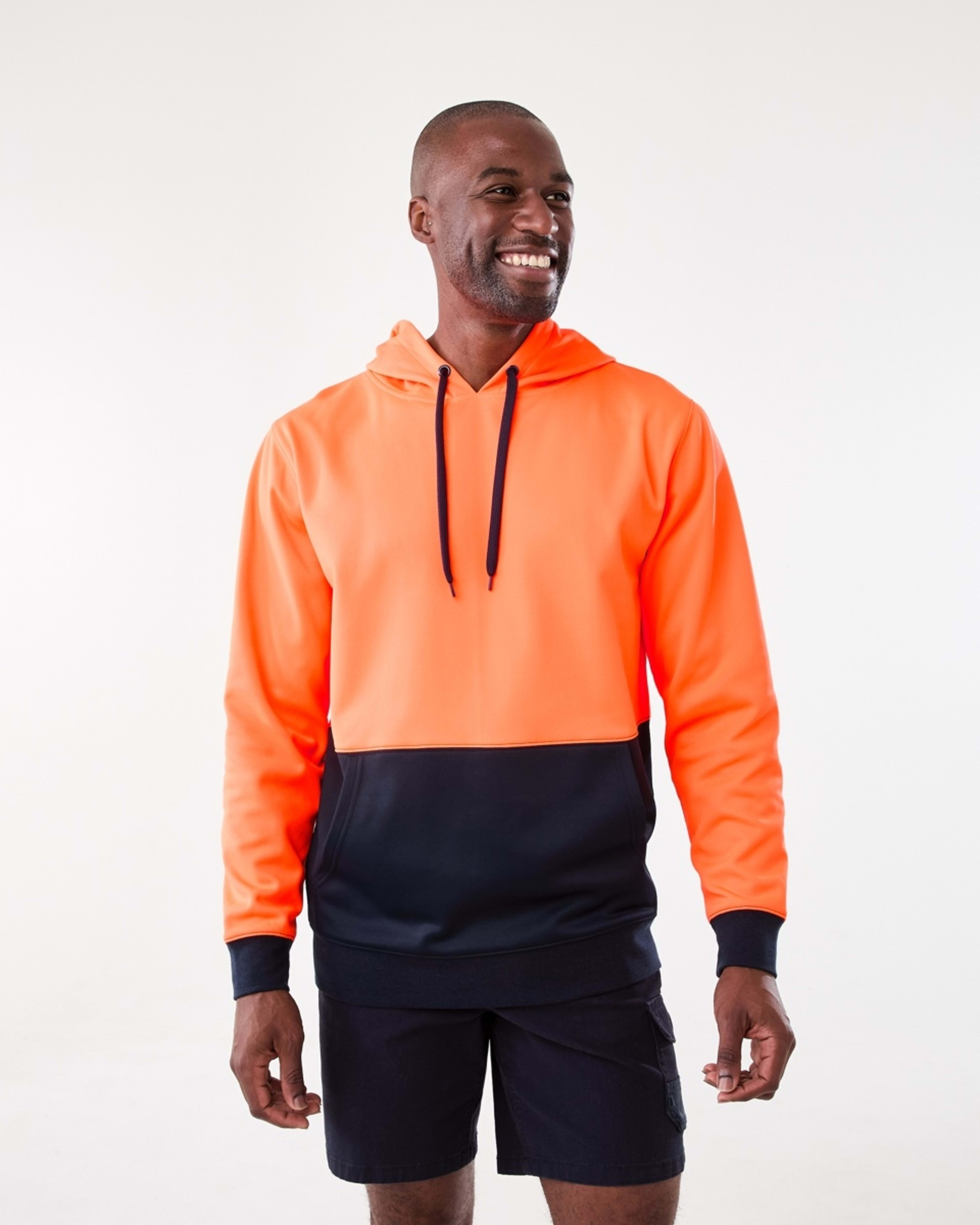 1 Hi-Visibility Pullover Hoodie Orange