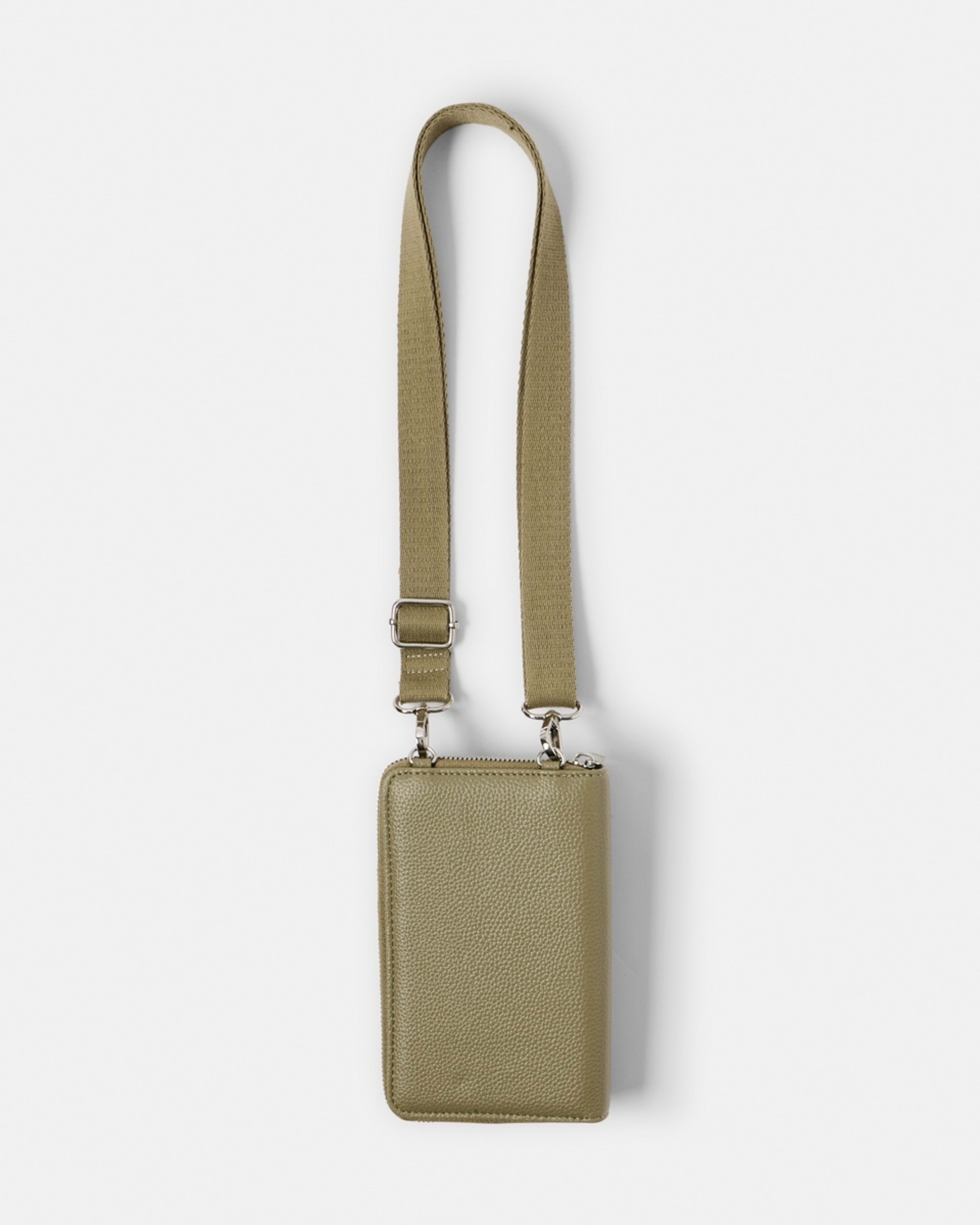 2 Sim Fabric Strap Phone Wallet SAFARI KHAKI, 2 of 4