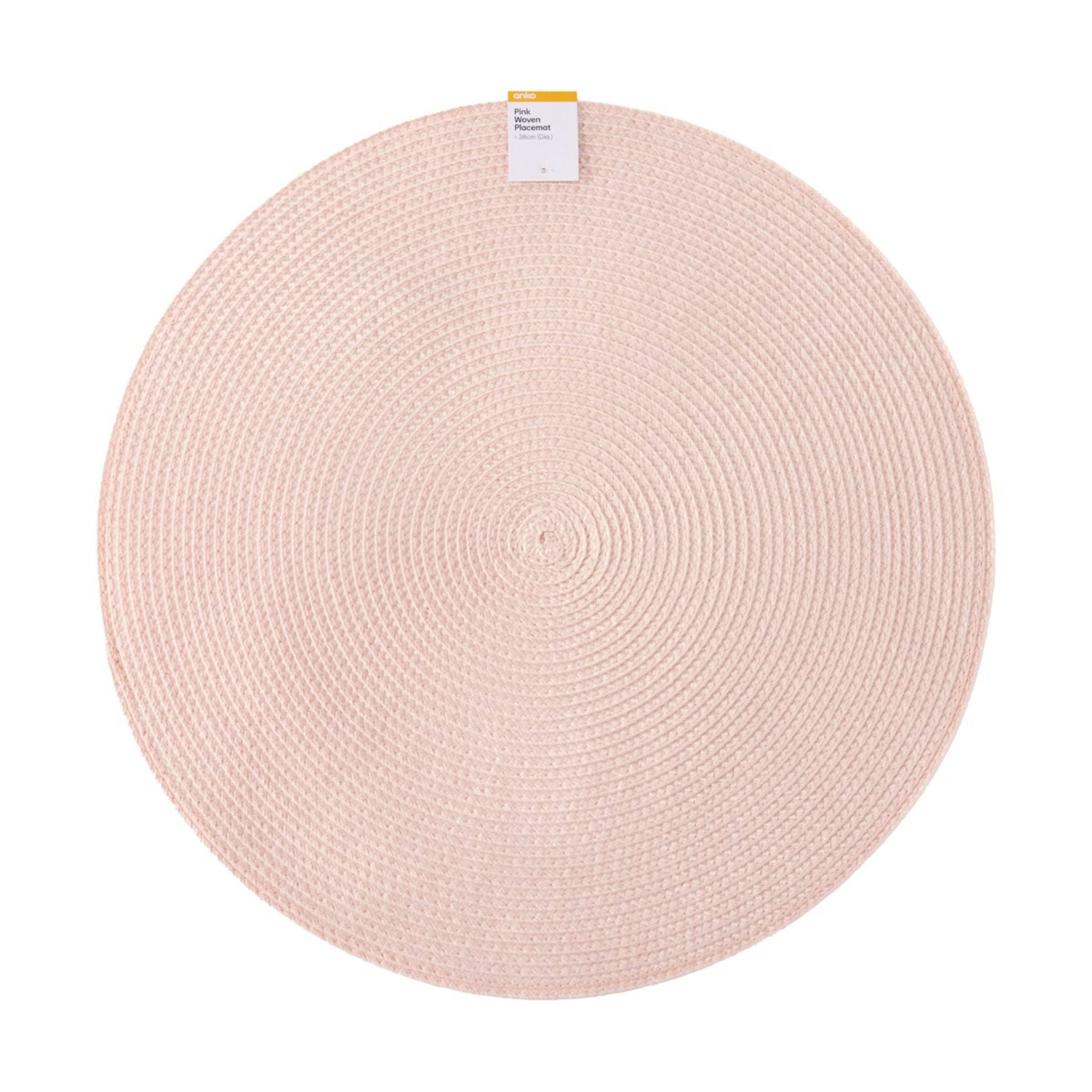 Pink Woven Placemat Kmart