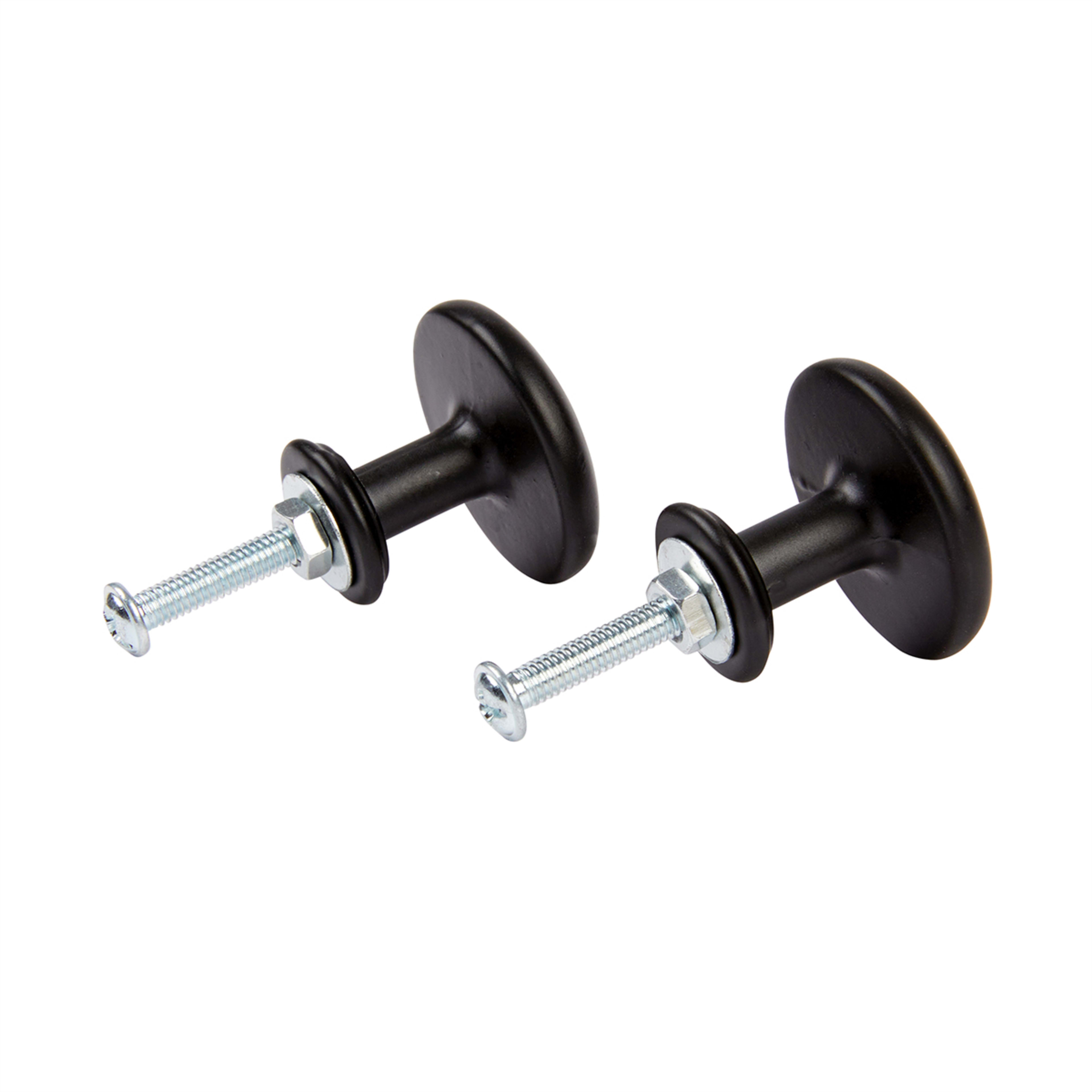 4 Pack Black Round Handles Kmart