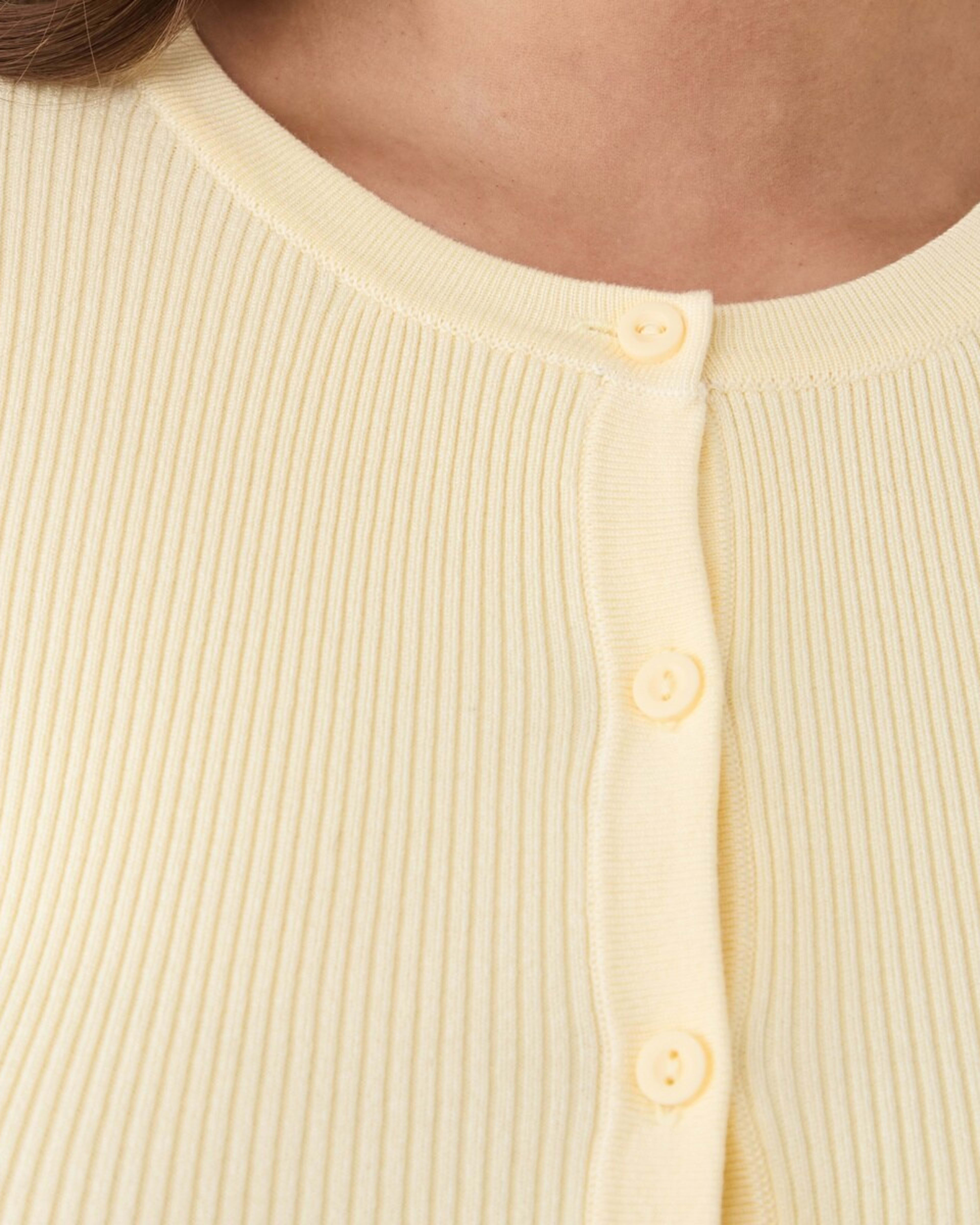 5 Long Sleeve Rib Button Through Top FLAN, 5 of 5