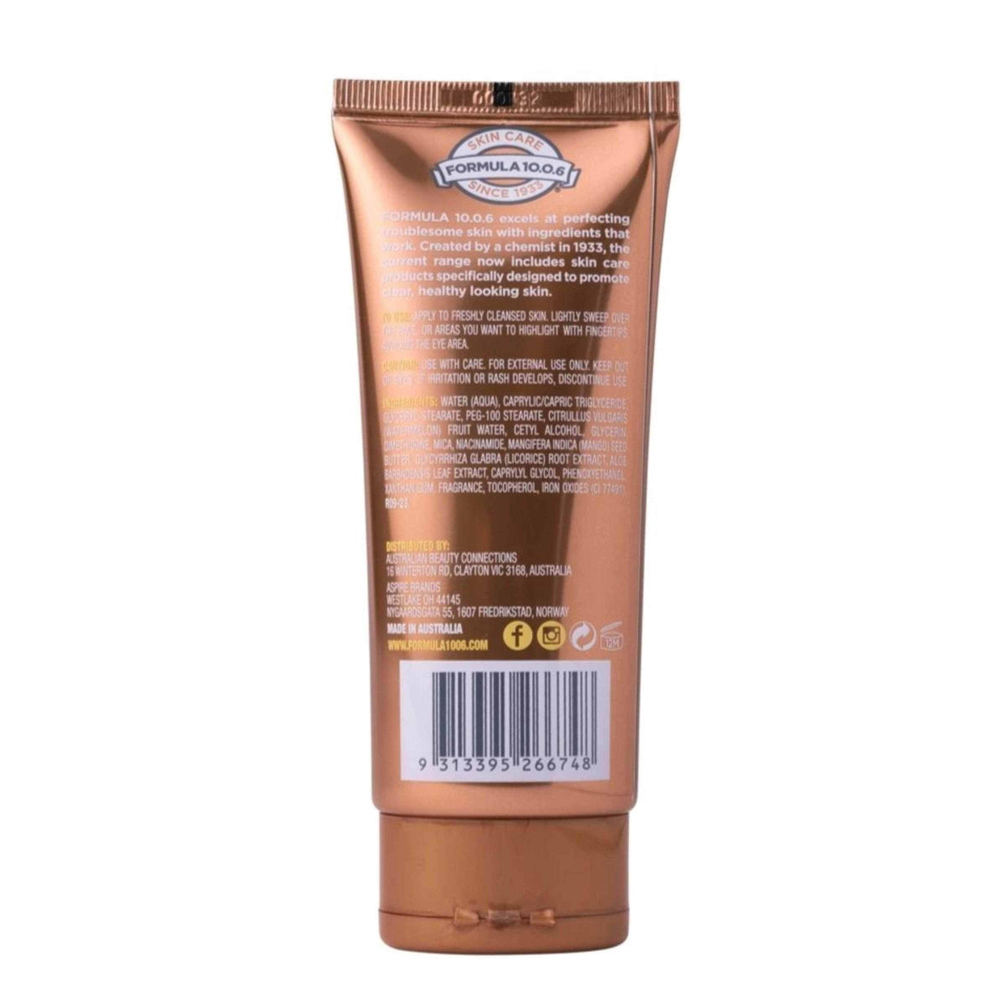 2 Formula 10.0.6 Golden Glow High Beam Face Illuminator 100ml - Watermelon and Mango, 2 of 2