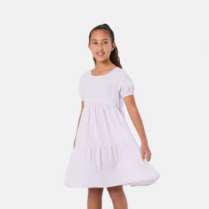 Double Cloth Tiered Dress - Kmart