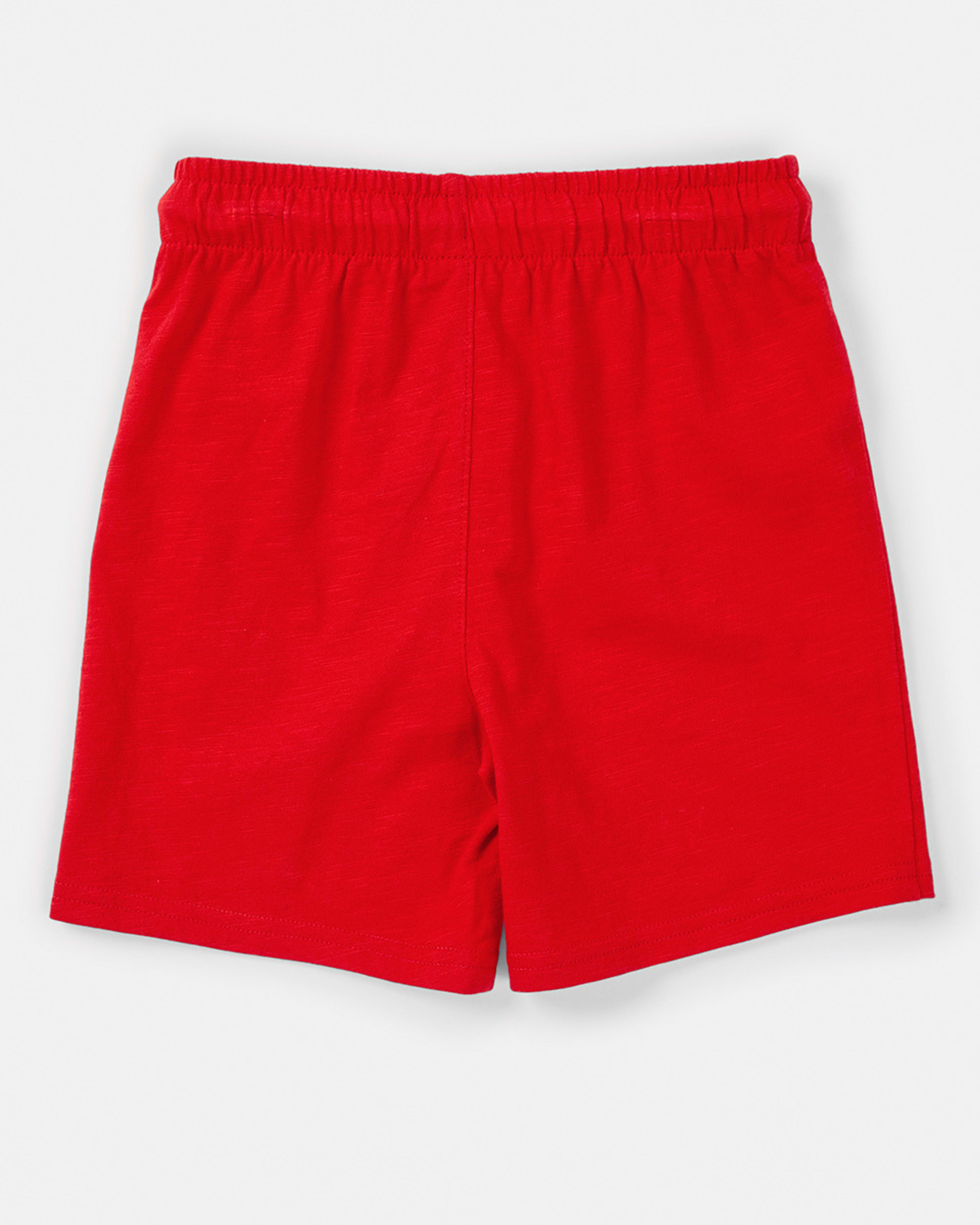 8 Cotton Knit Shorts Flame Red, 8 of 8