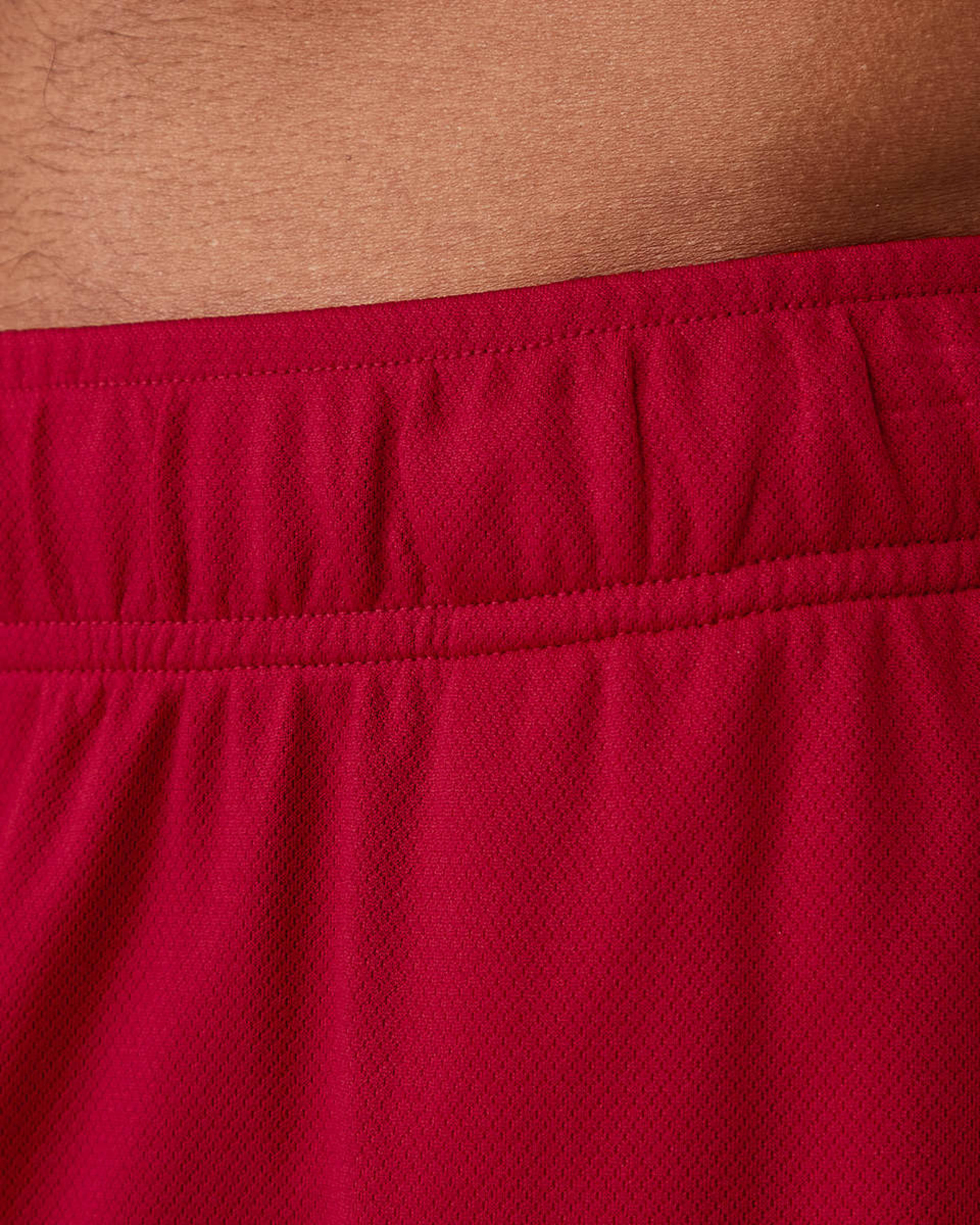 5 Active Mens Basketball Shorts NEON RED, 5 of 7