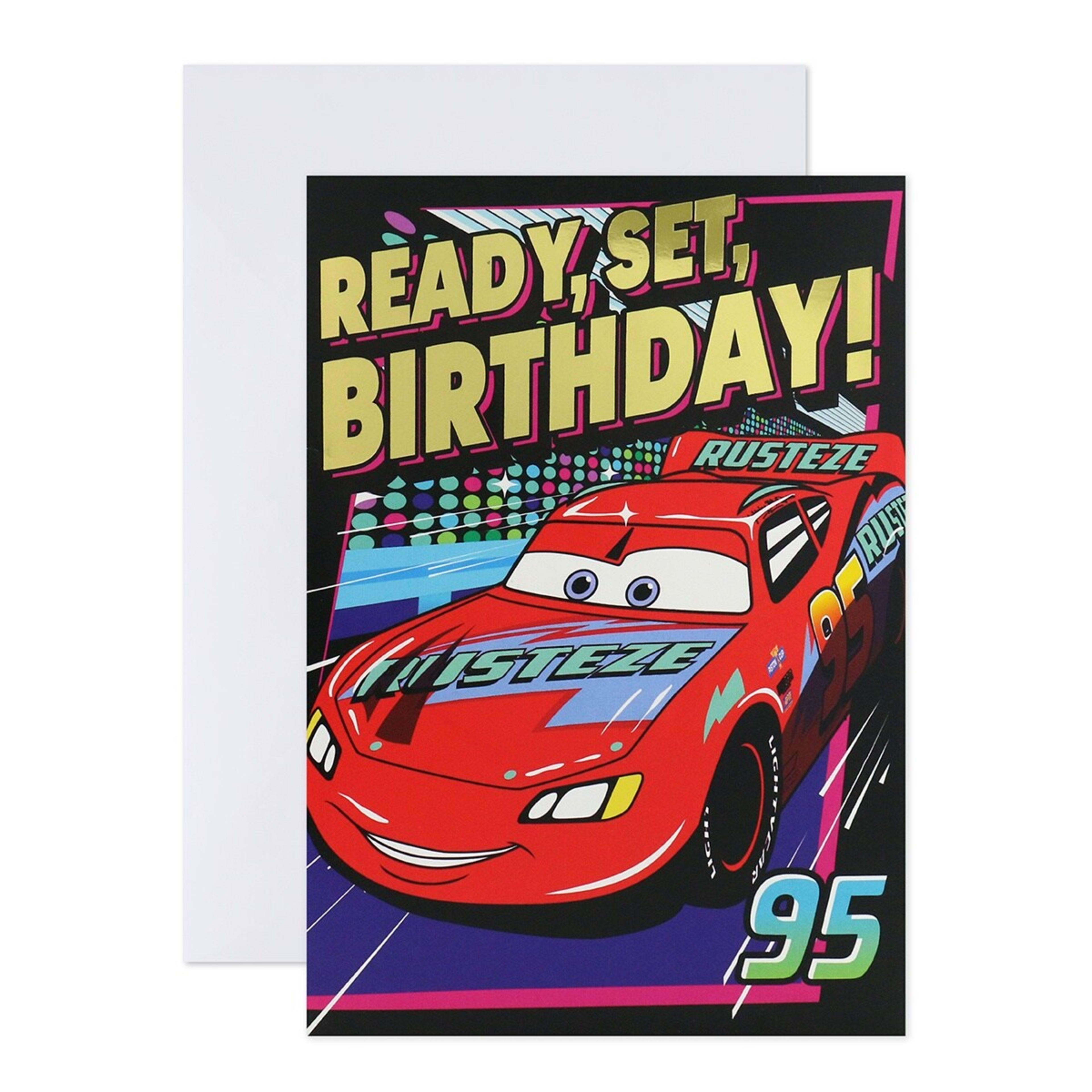 1 Hallmark Interactive Sound Birthday Card - Pixar Cars, 1 of 4