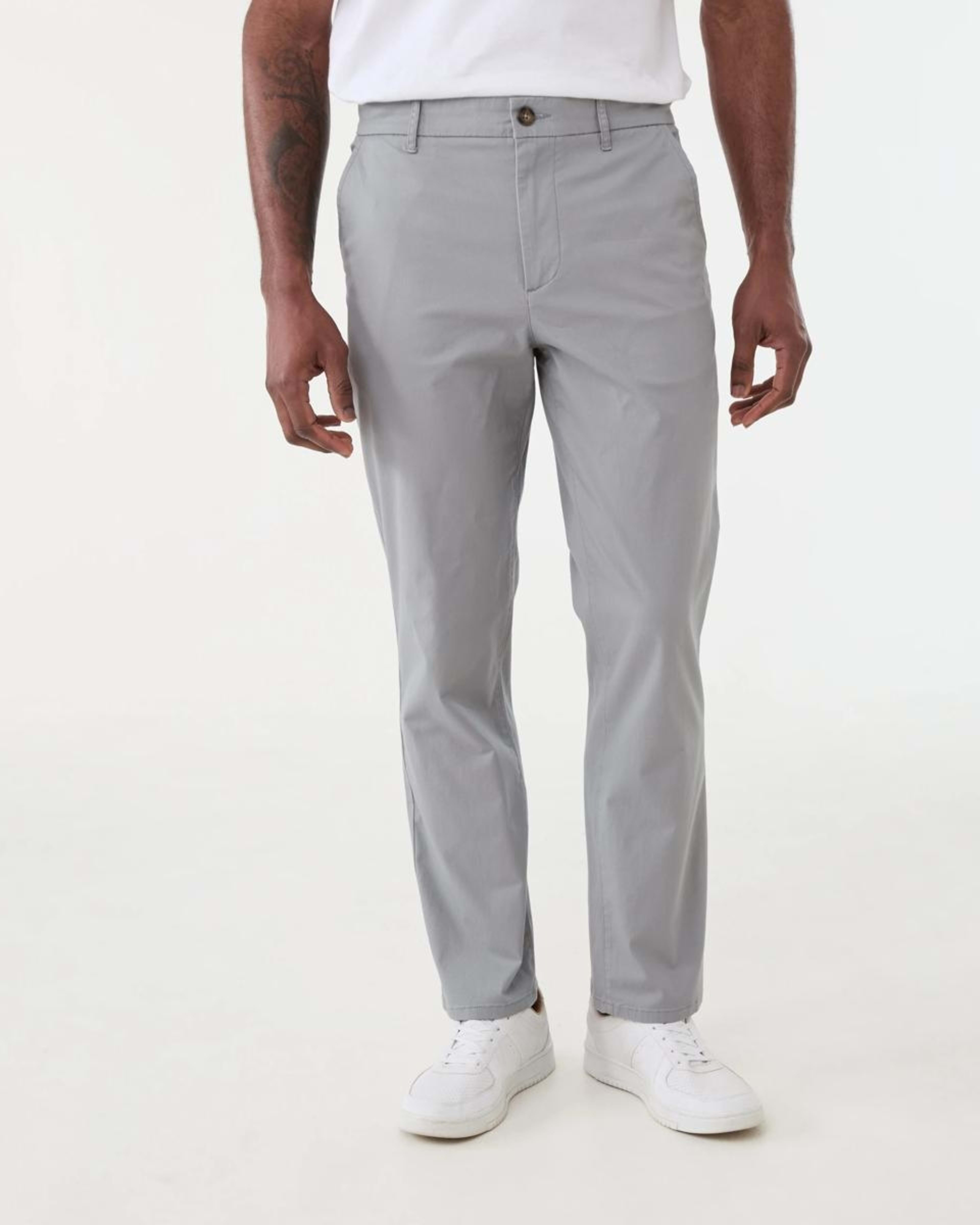 1 Straight Casual Chino Pants WILD DOVE, 1 of 5