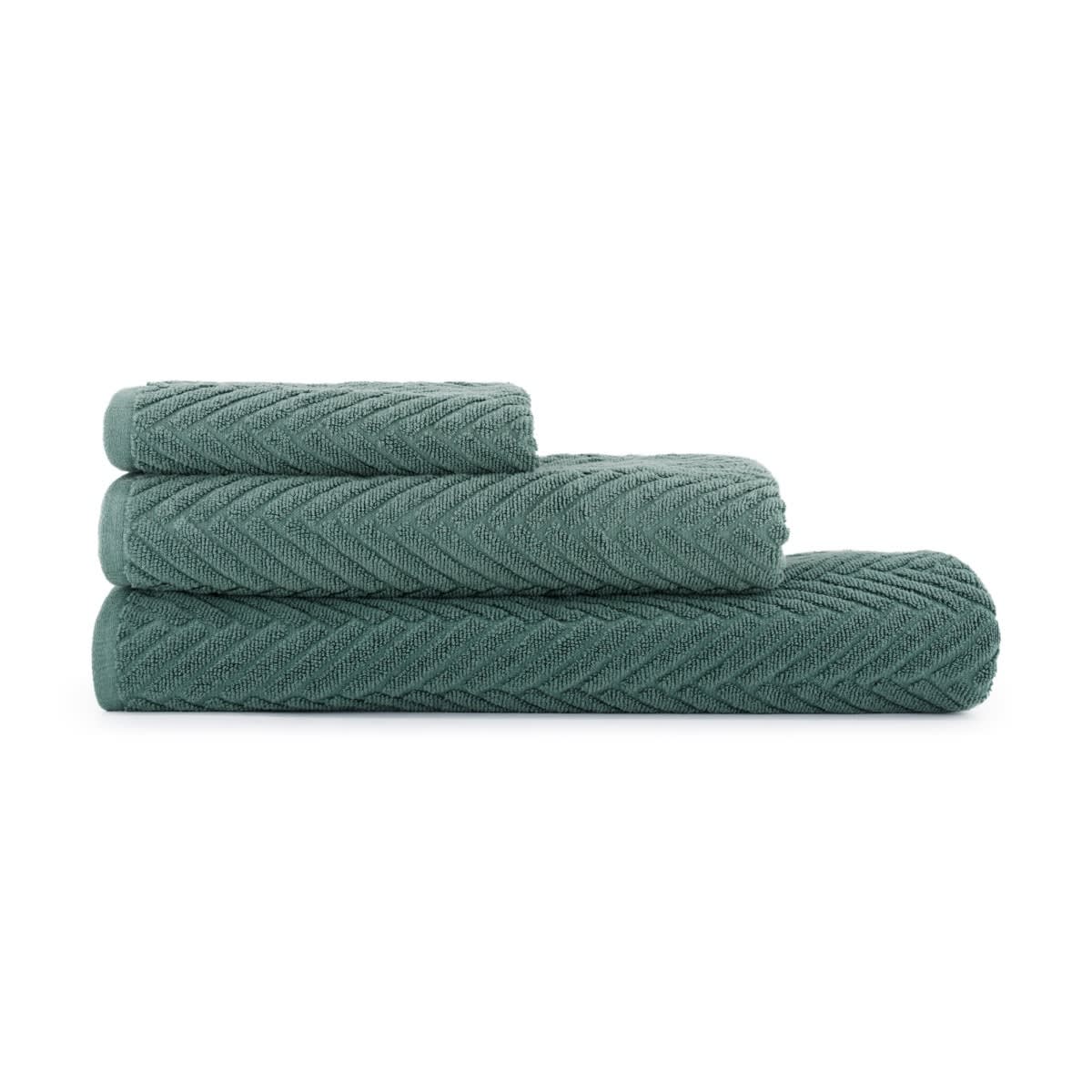 Chevron Cotton Hand Towel - Cypress - Kmart
