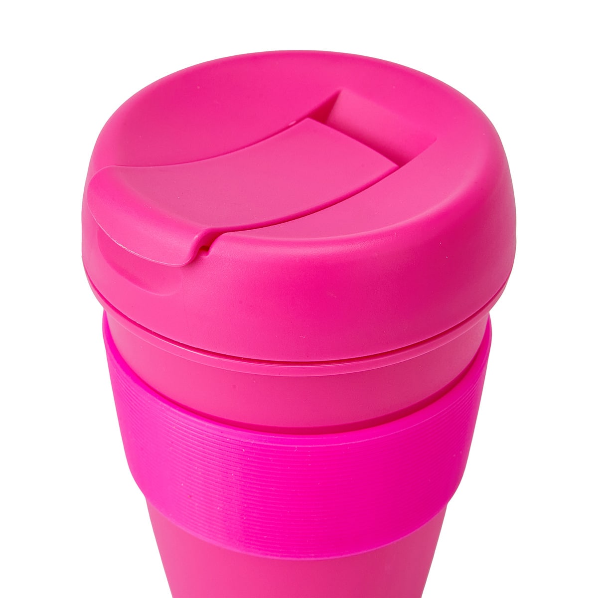 430ml Fluorescent Pink Reusable Travel Cup Kmart NZ