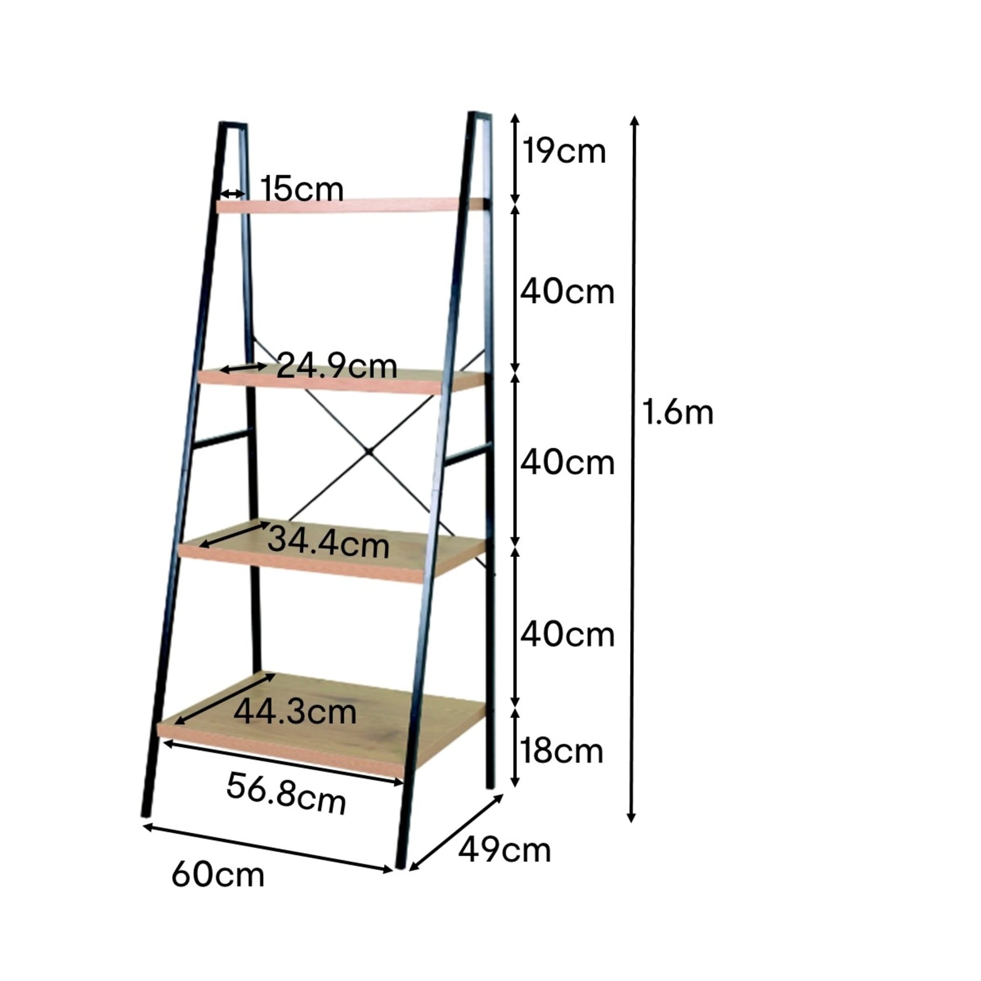 Blake Ladder Bookshelf Kmart
