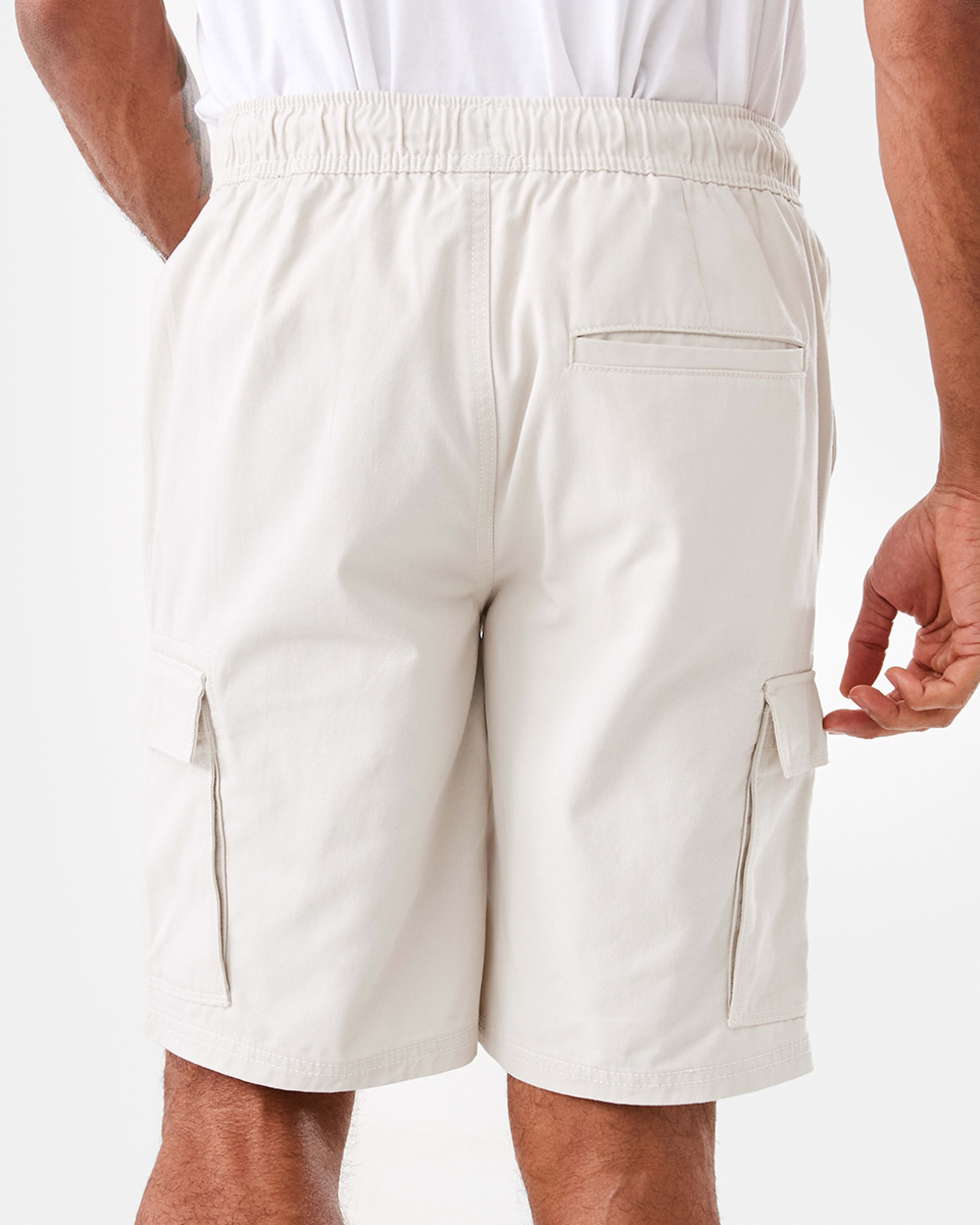 3 Elastic Waist Cargo Shorts Bge Ltsand, 3 of 7
