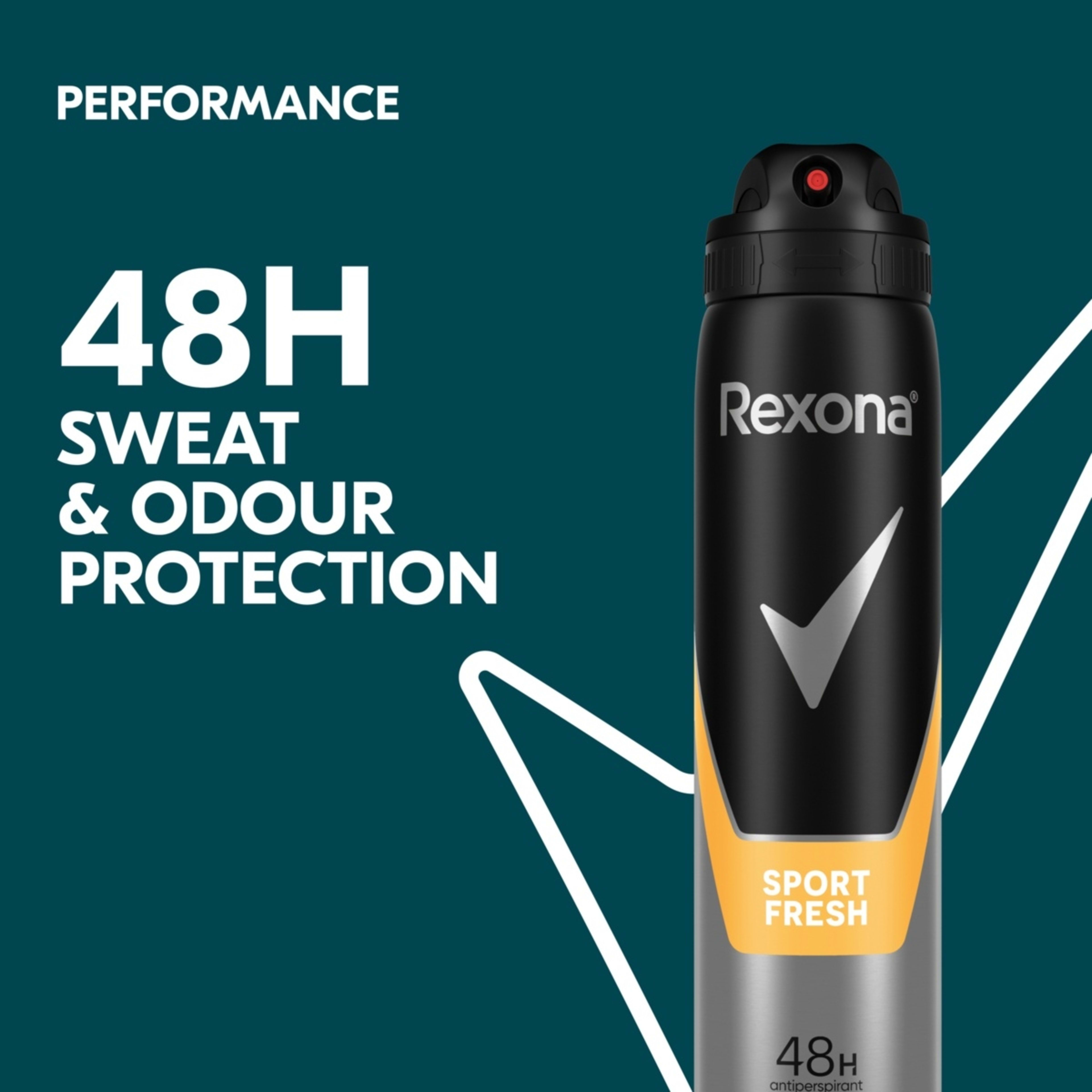 3 Rexona Men Sport Fresh 48-Hour Antiperspirant Deodorant 250ml, 3 of 7