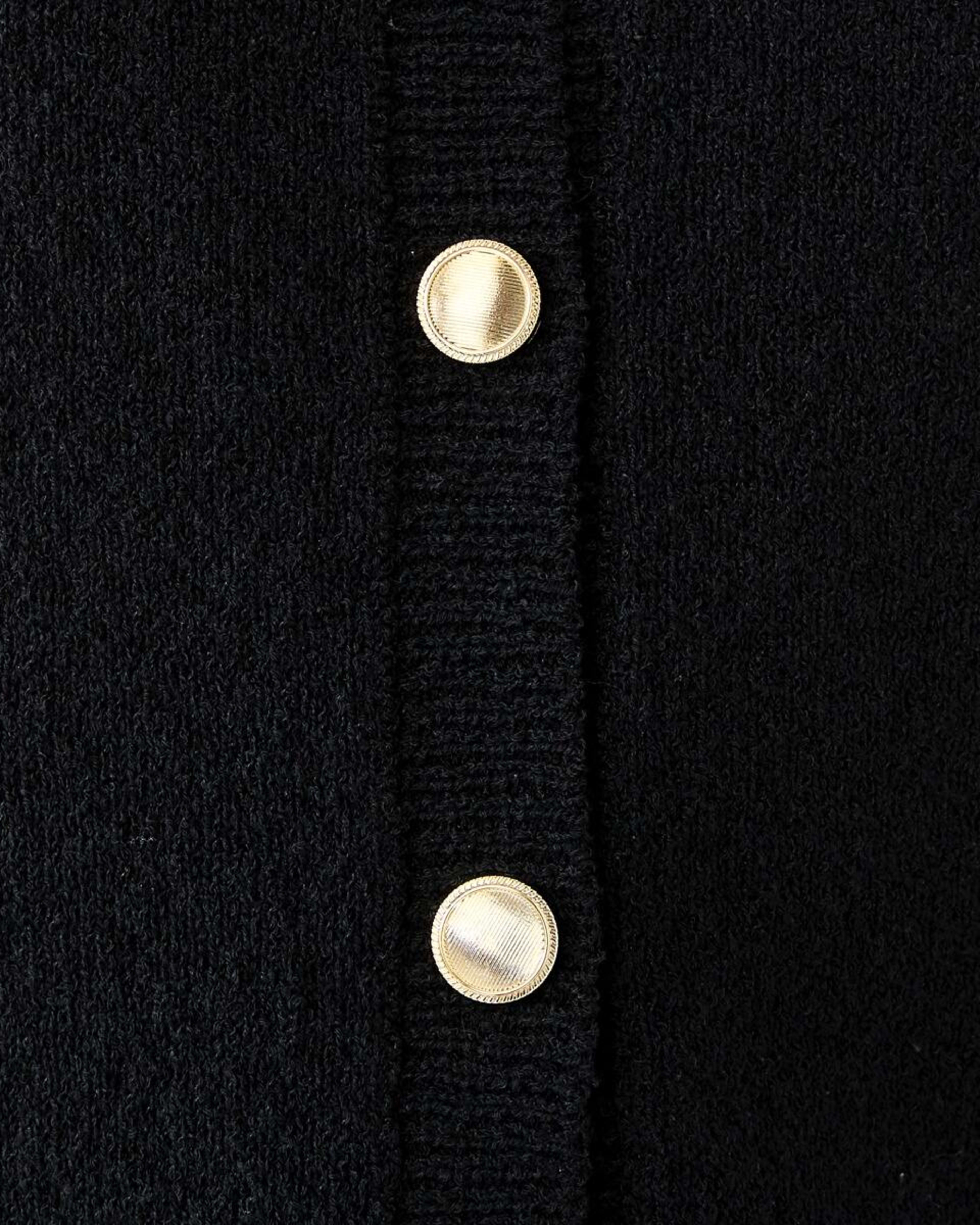 6 Contrast Button Vest Black, 6 of 7