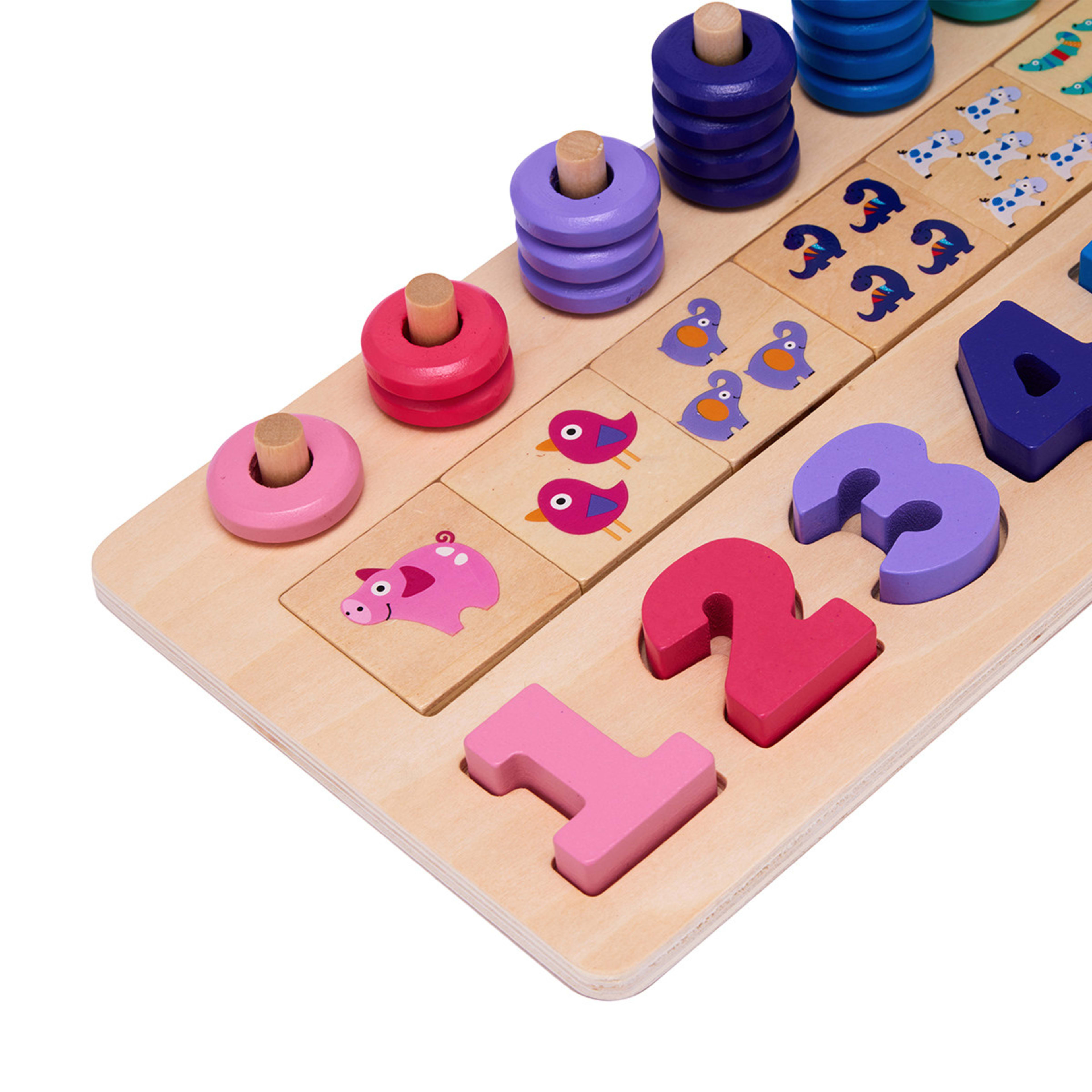 Wooden Stack & Count Learning Set Kmart