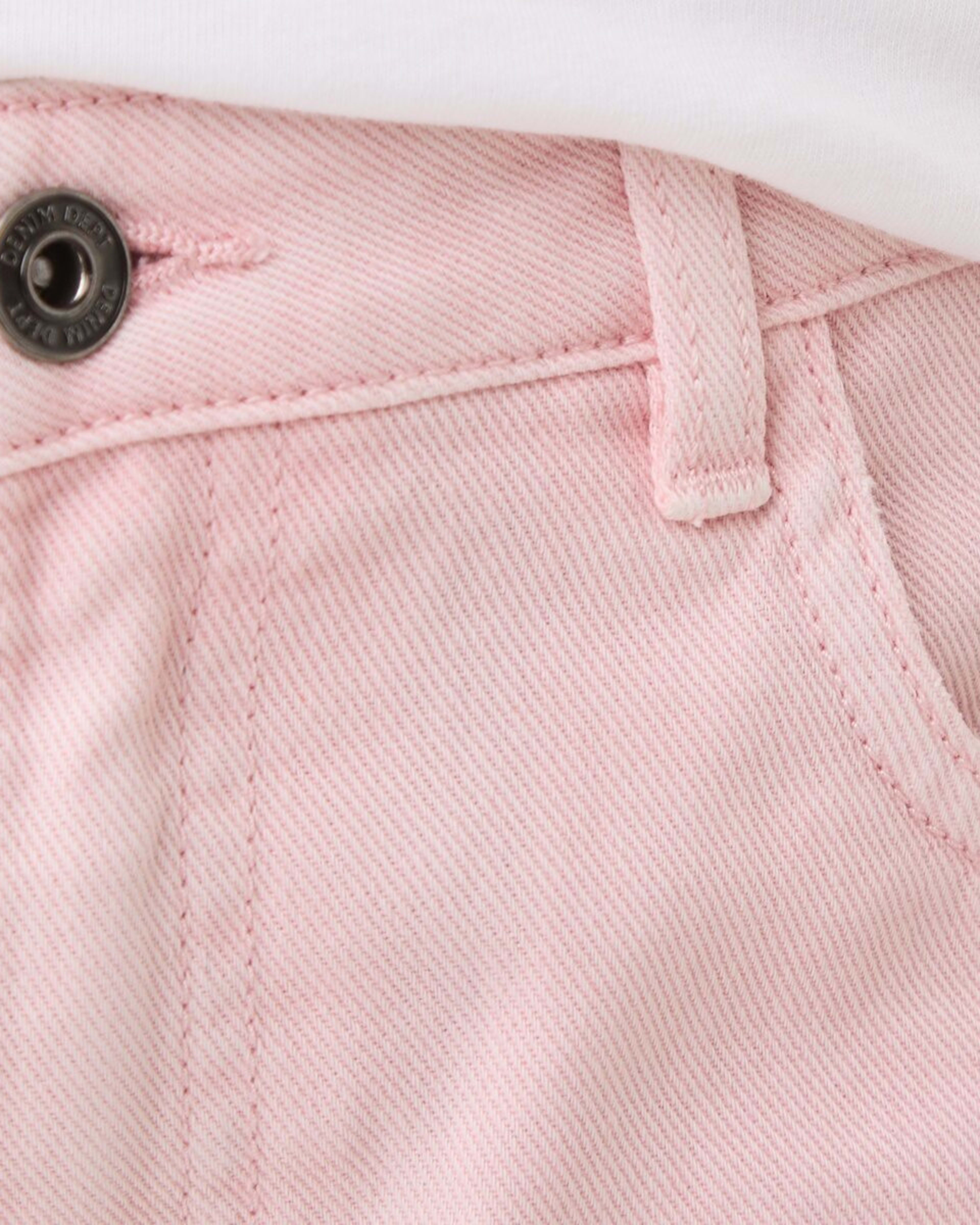 4 Relaxed Denim Shorts LIGHT PINK WASH, 4 of 6