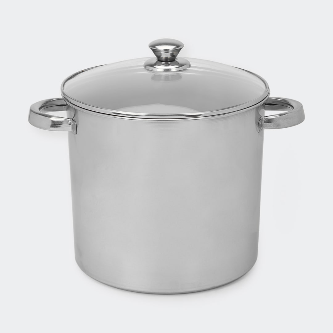 7.6L Stainless Steel Stock Pot Kmart