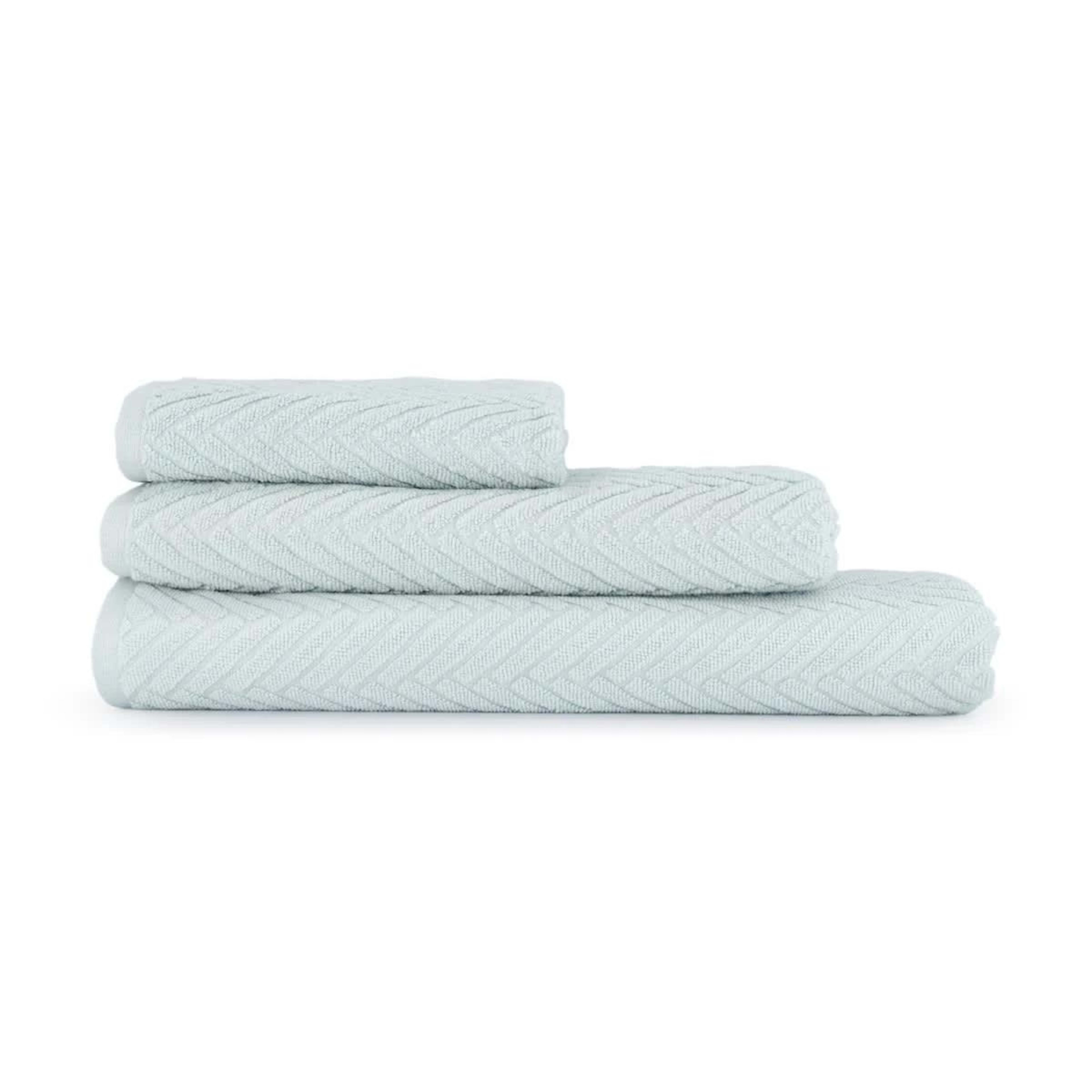 6 Chevron Cotton Hand Towel - Blue, 6 of 6