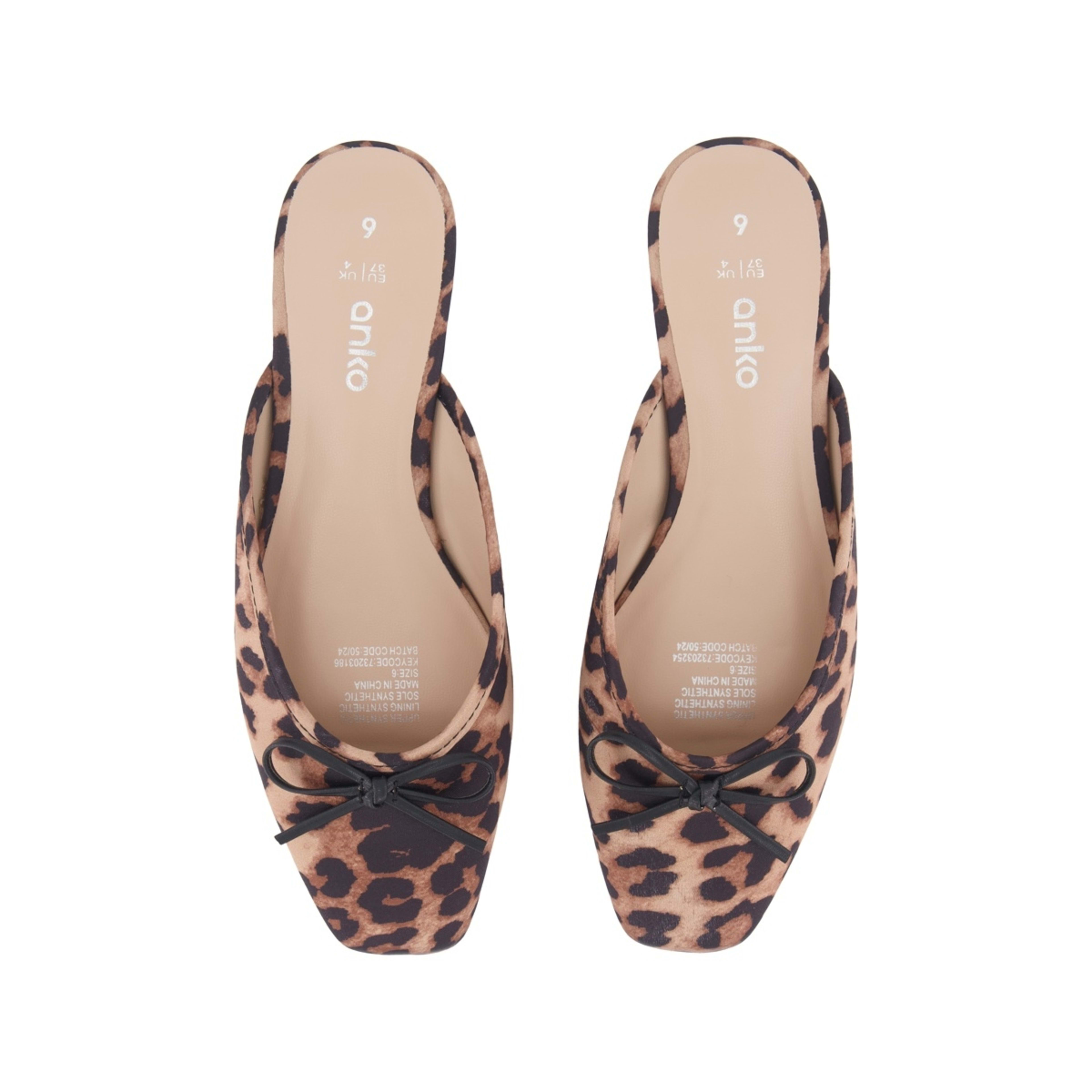 3 Ballet Flat Mules Leopard Natural, 3 of 3