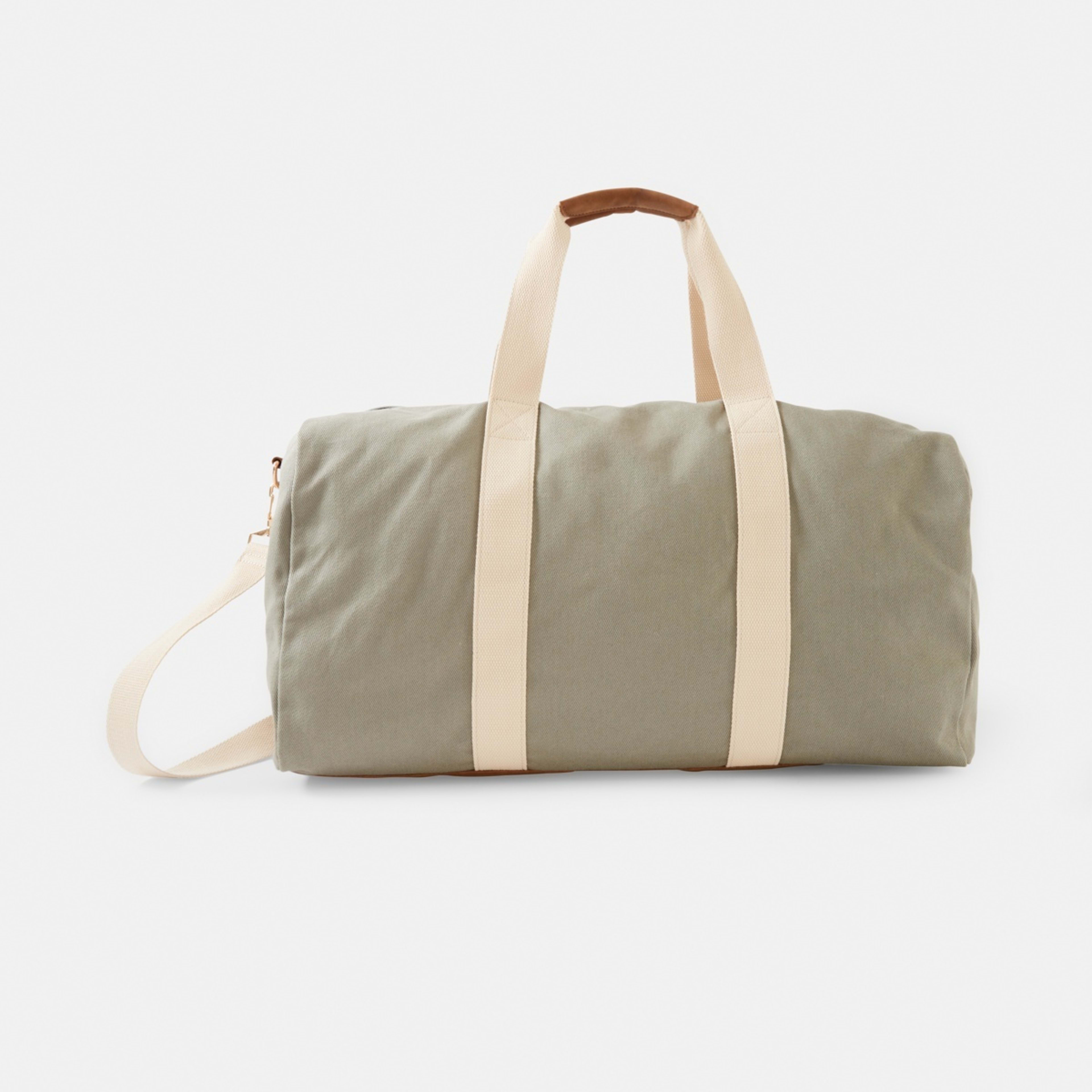 1 Canvas Weekender Bag Soft Sage Green, 1 of 5