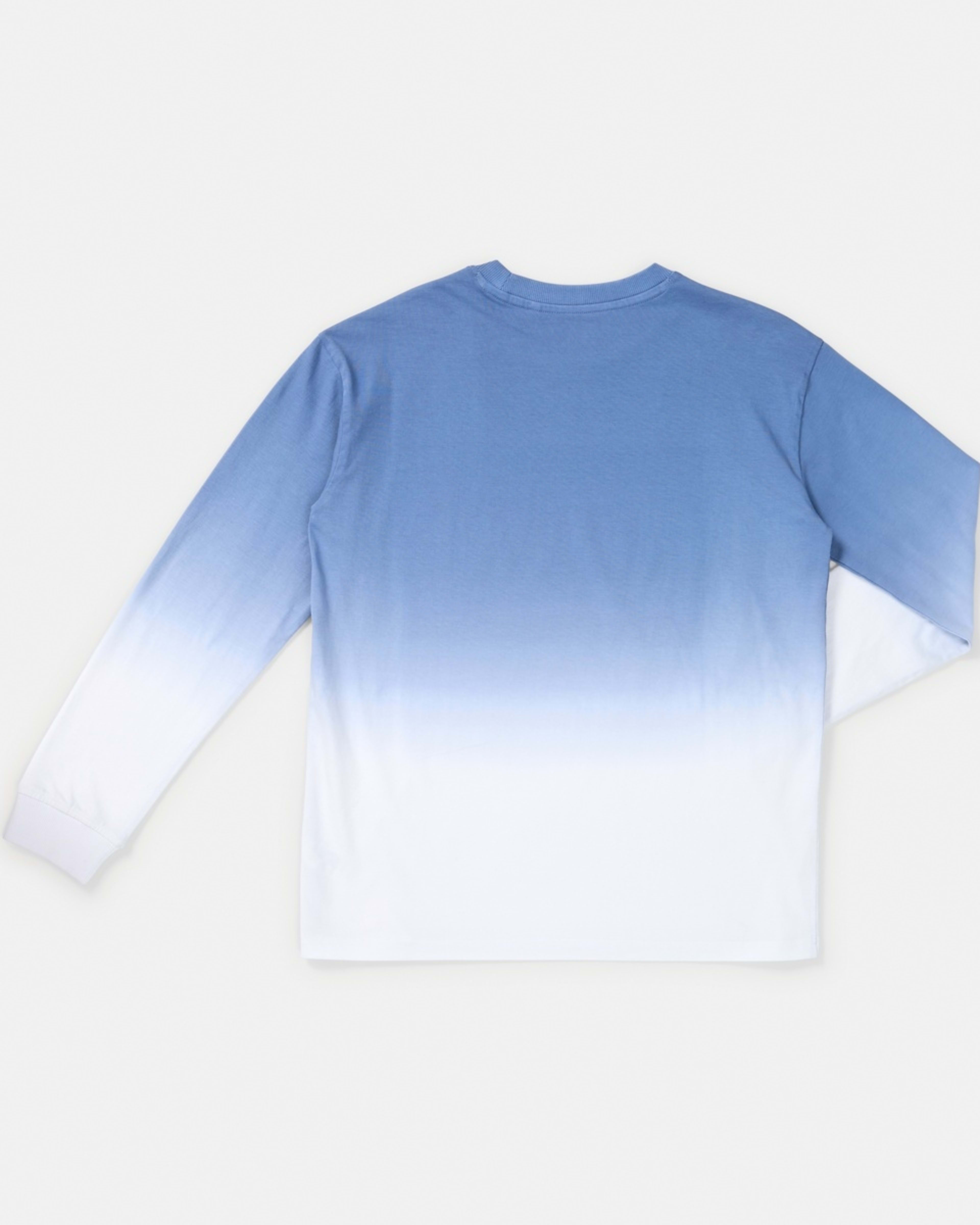 8 Long Sleeve Cuff Skate Print T-shirt Ombre Steely Blue, 8 of 8