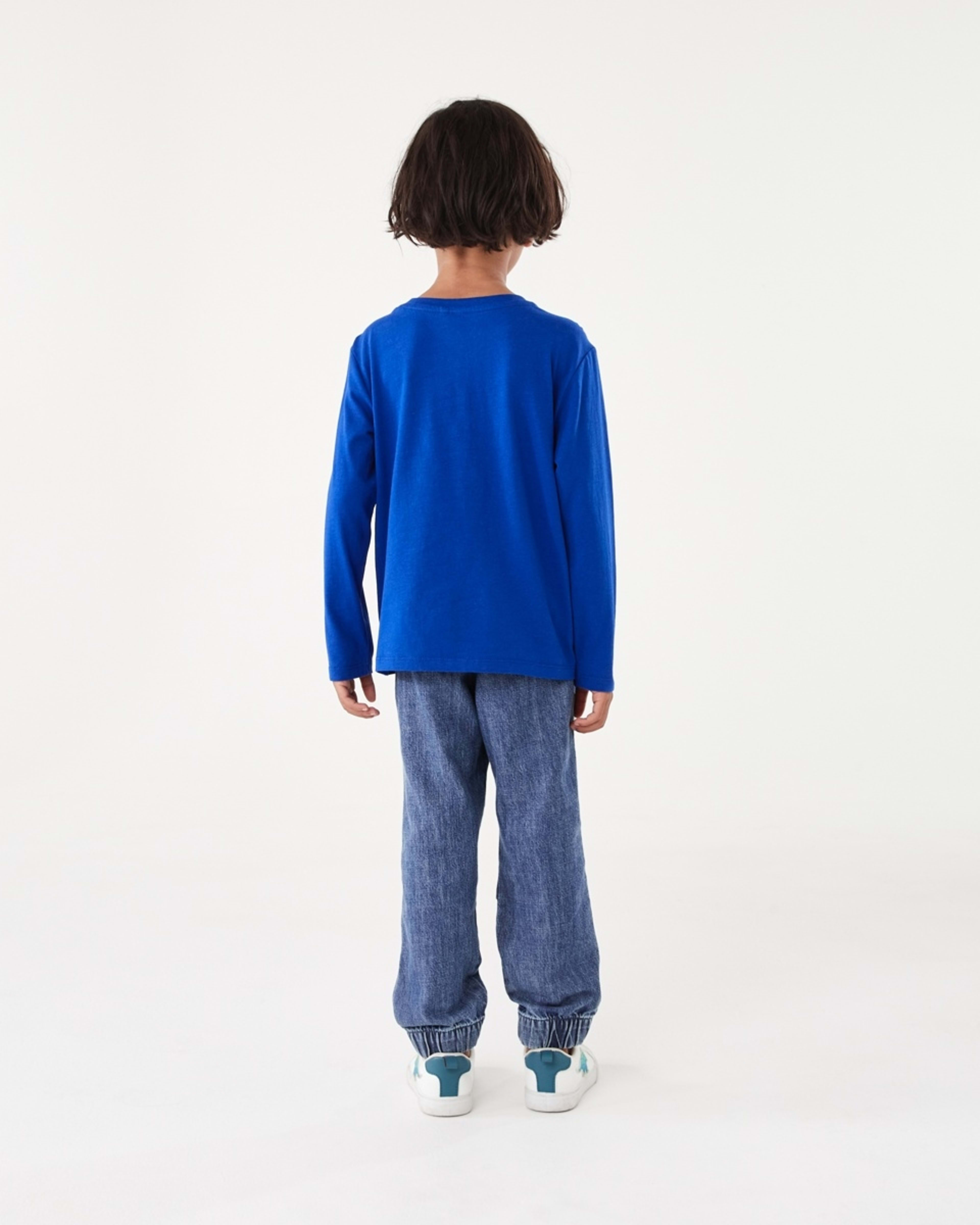 5 Long Sleeve Print T-shirt Blu Soccer, 5 of 7