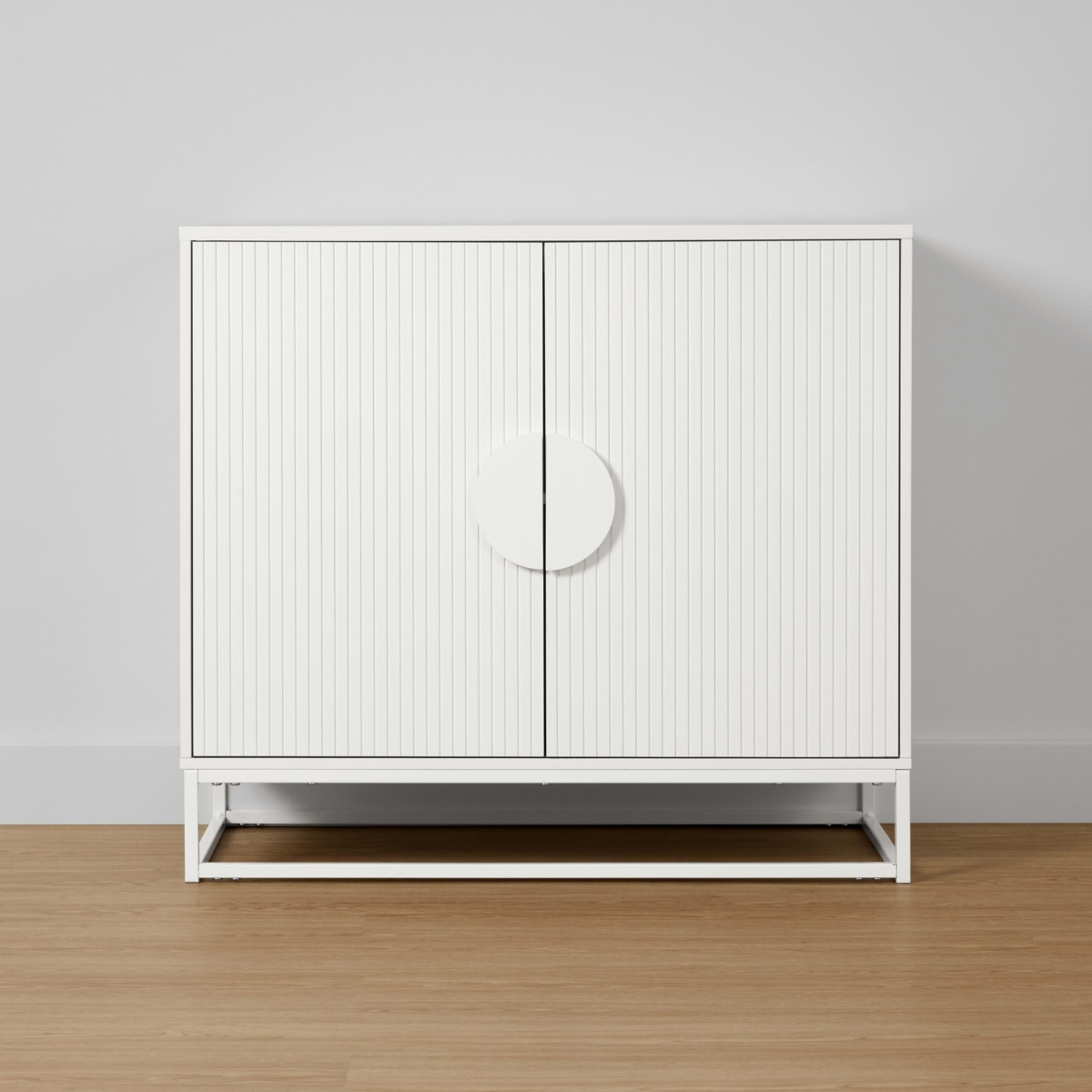 2 Stevie Ribbed Cabinet - White, 2 of 10