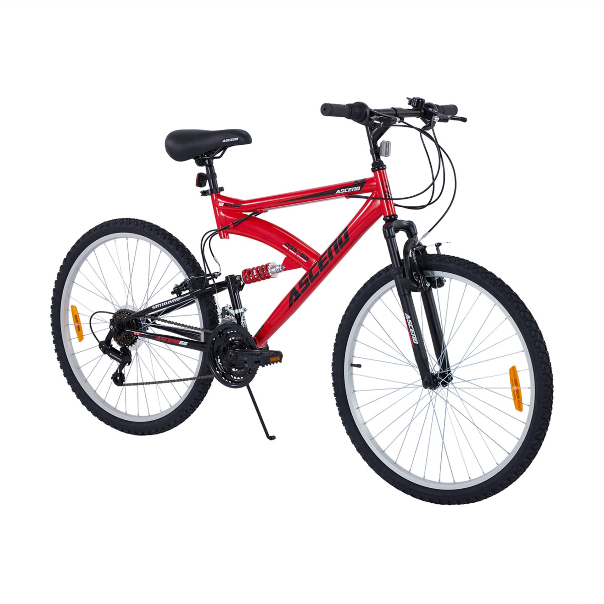 66cm Ascend Dual Suspension Bike Kmart
