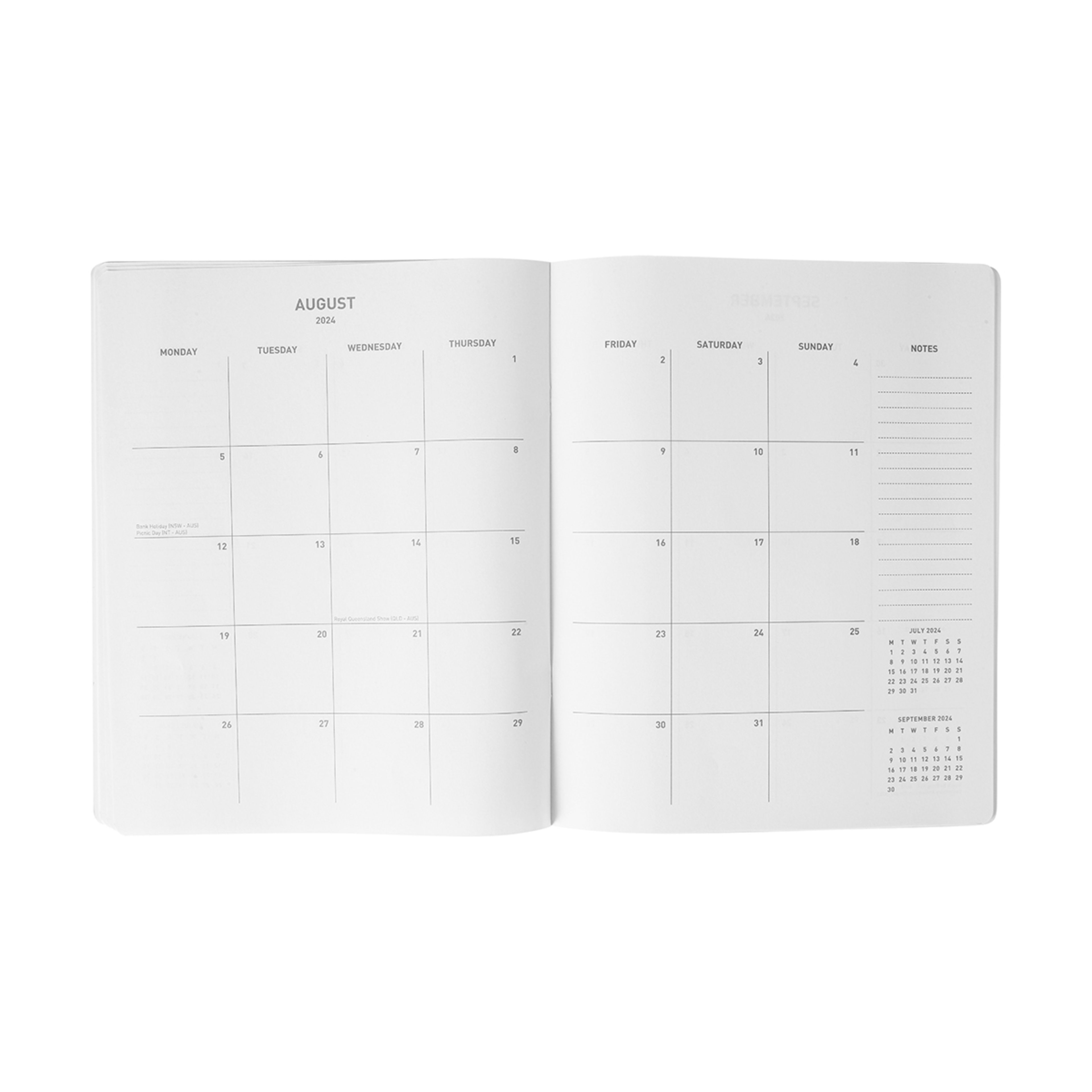2024 Monthly Planner Grey Kmart