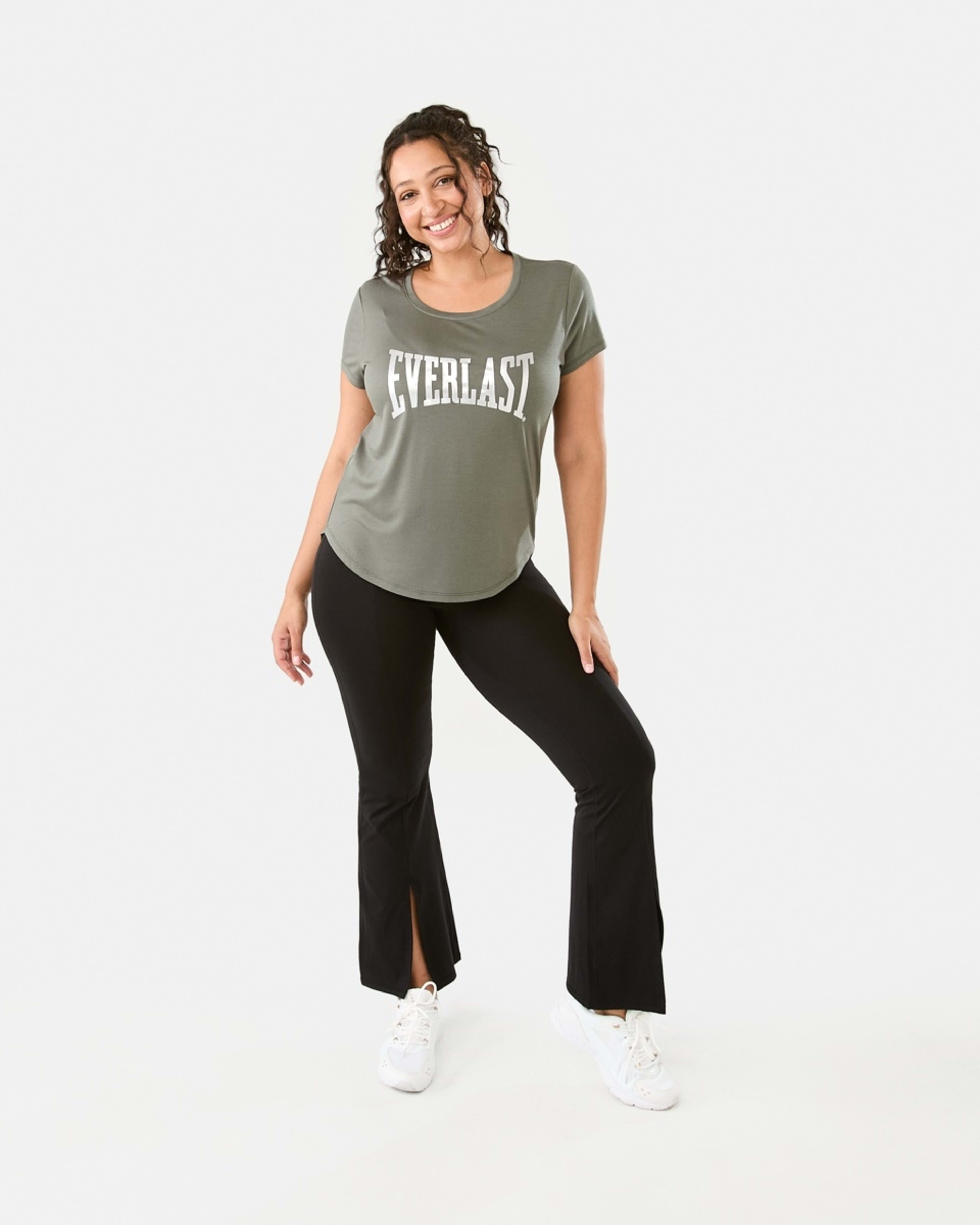 6 Everlast Womens Scoop Neck T-shirt Olive, 6 of 6