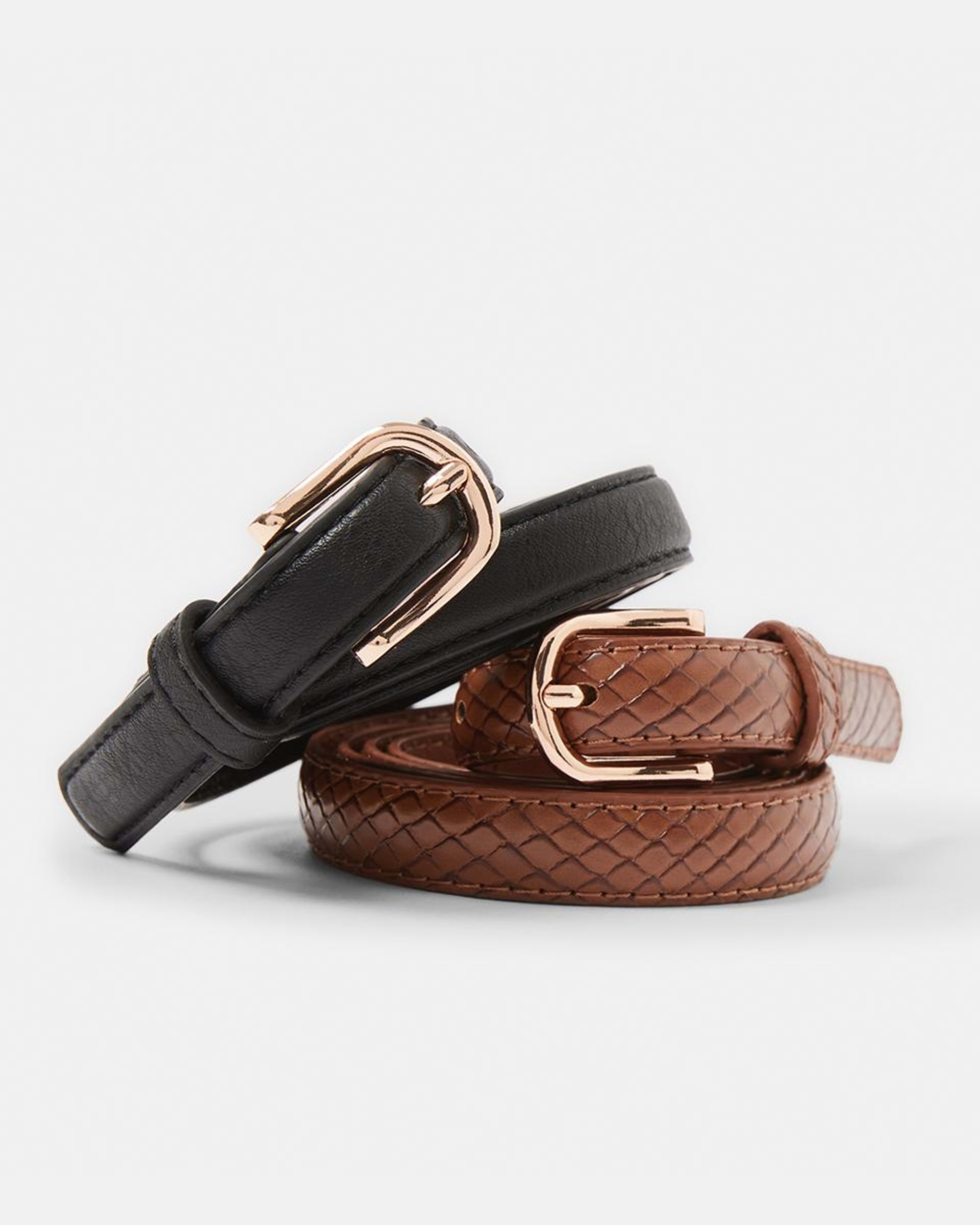 2 Pack Skinny Belt Kmart